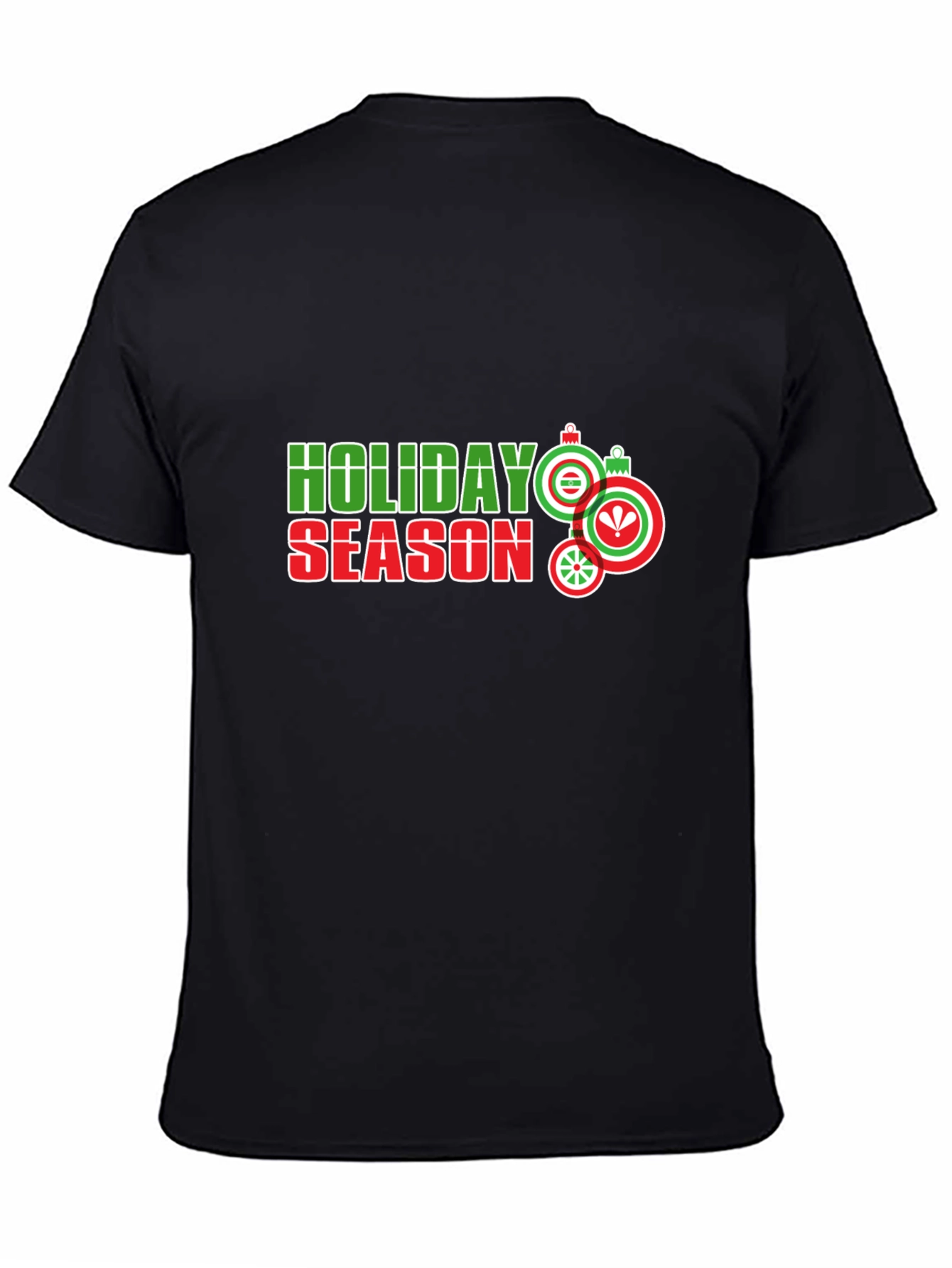 Holiday Season Graphic Tee - Black