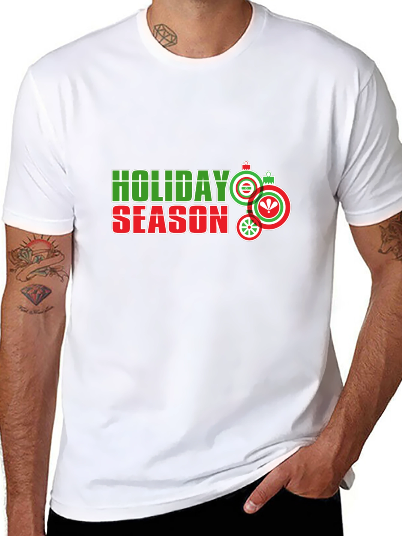 Holiday Season Graphic Tee - Black