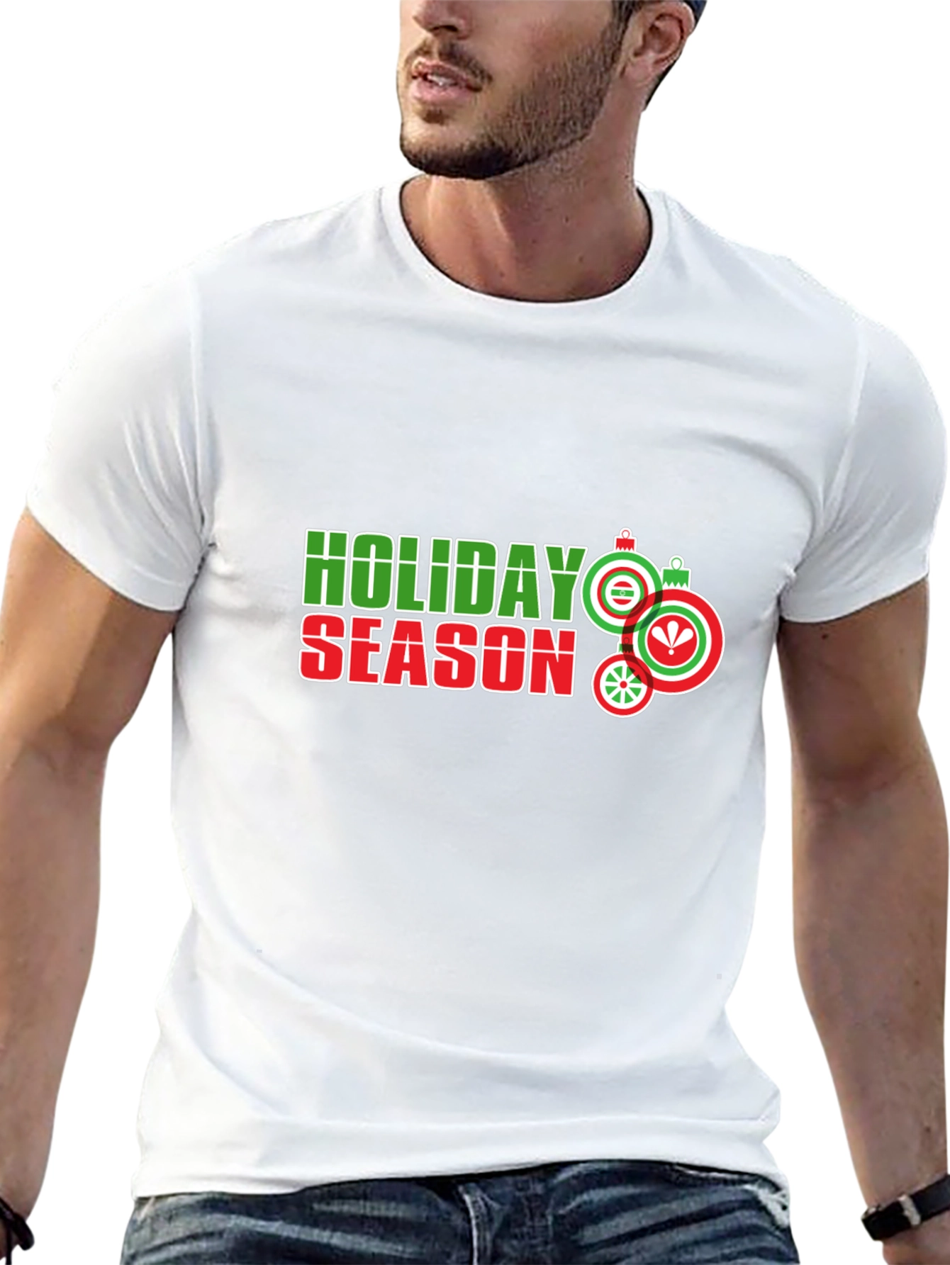Holiday Season Graphic Tee - Black