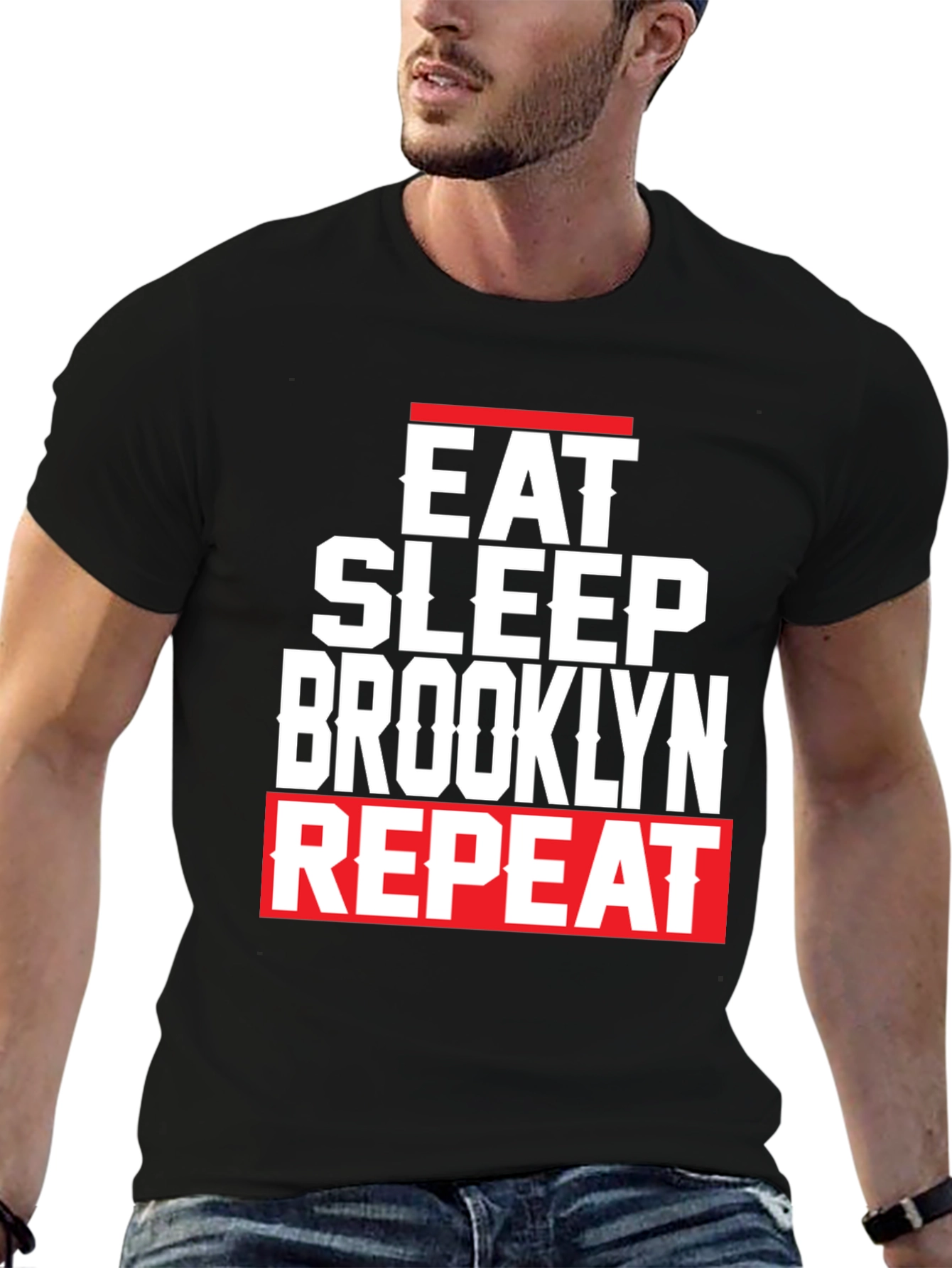 Eat Sleep Brooklyn Repeat Graphic Tee