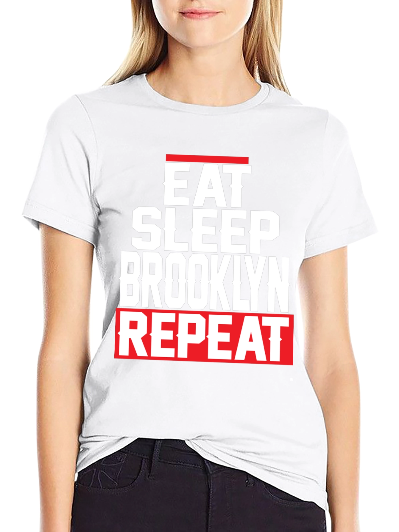 Eat Sleep Brooklyn Repeat Graphic Tee