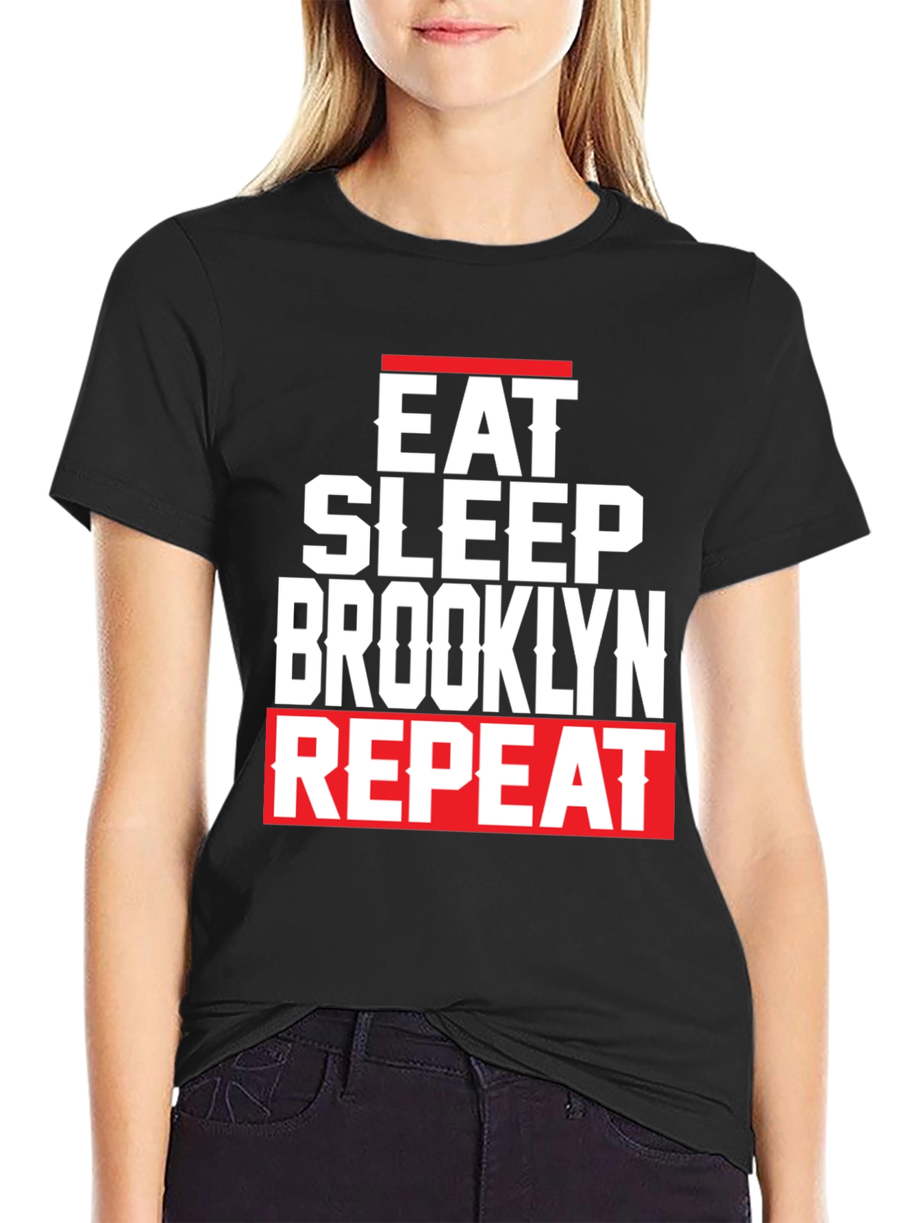 Eat Sleep Brooklyn Repeat Graphic Tee