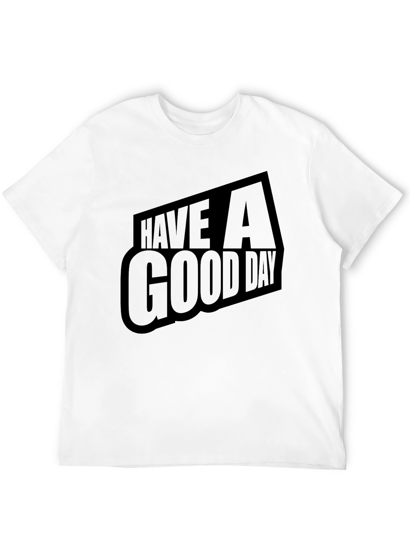 Have A Good Day Black Graphic Tee