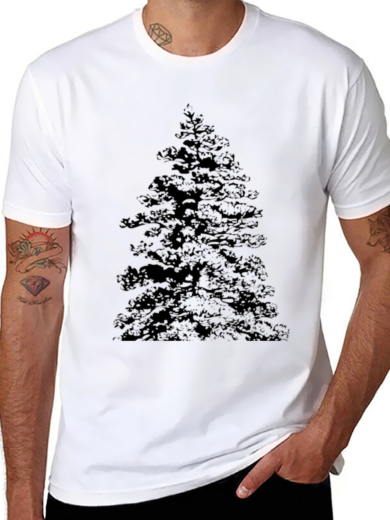 Black Tree Graphic T-Shirt