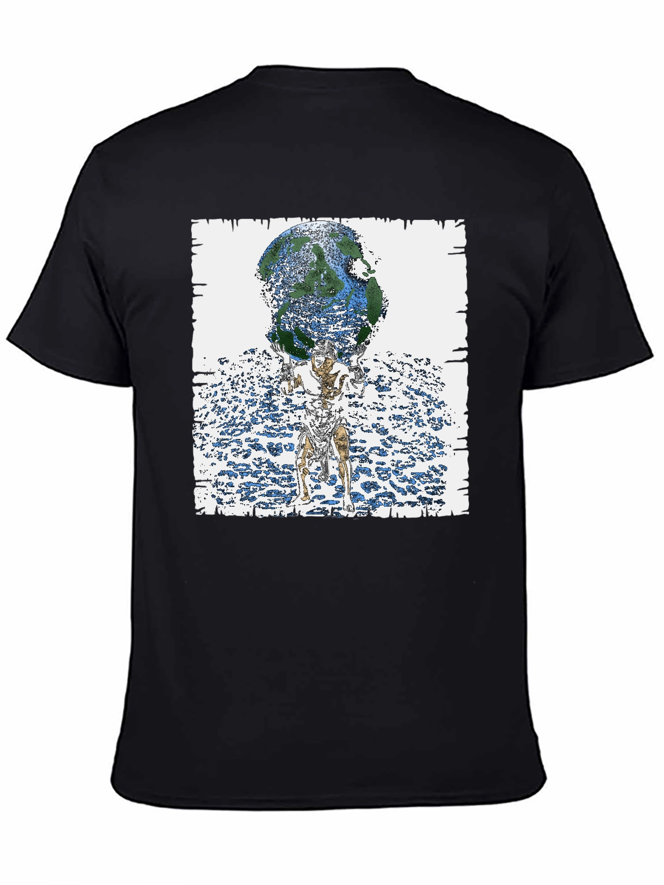 Atlas Earth Graphic Tee - Black T-Shirt
