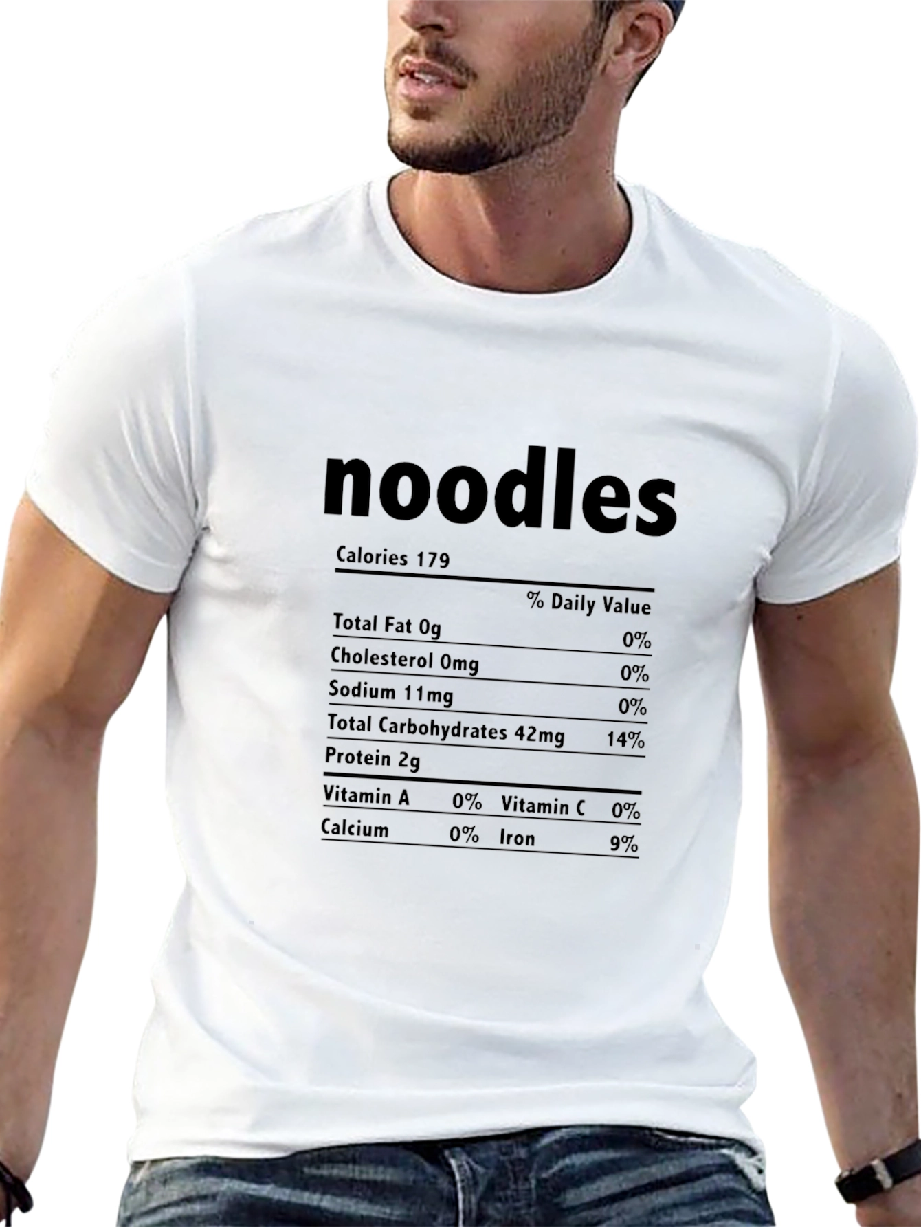 Noodles Nutrition Facts Novelty T-Shirt