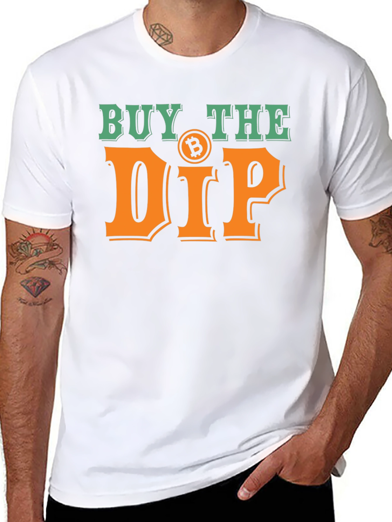 Buy The Dip Bitcoin Crypto Black T-Shirt