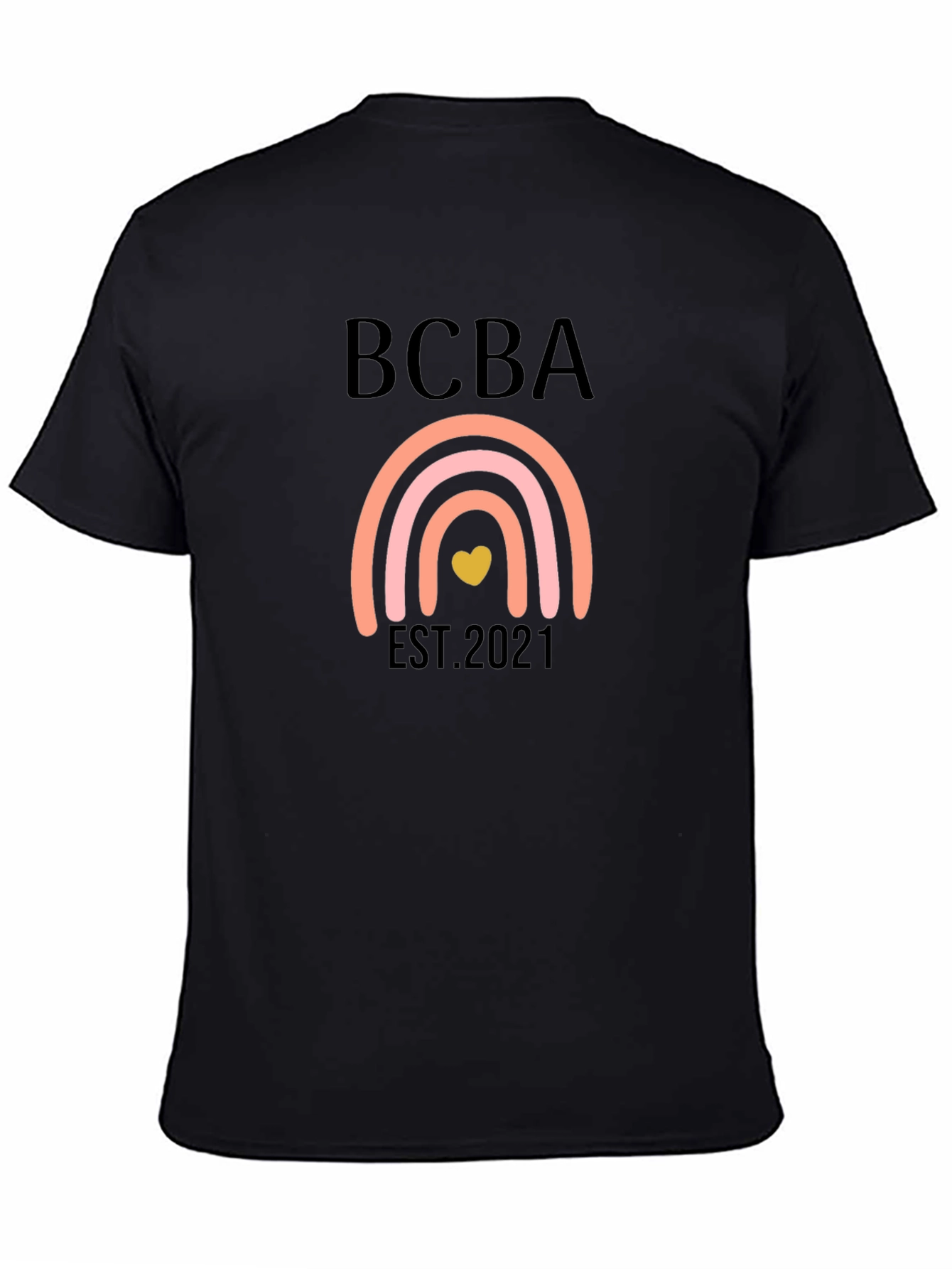 BCBA Est. 2021 Rainbow Heart T-Shirt