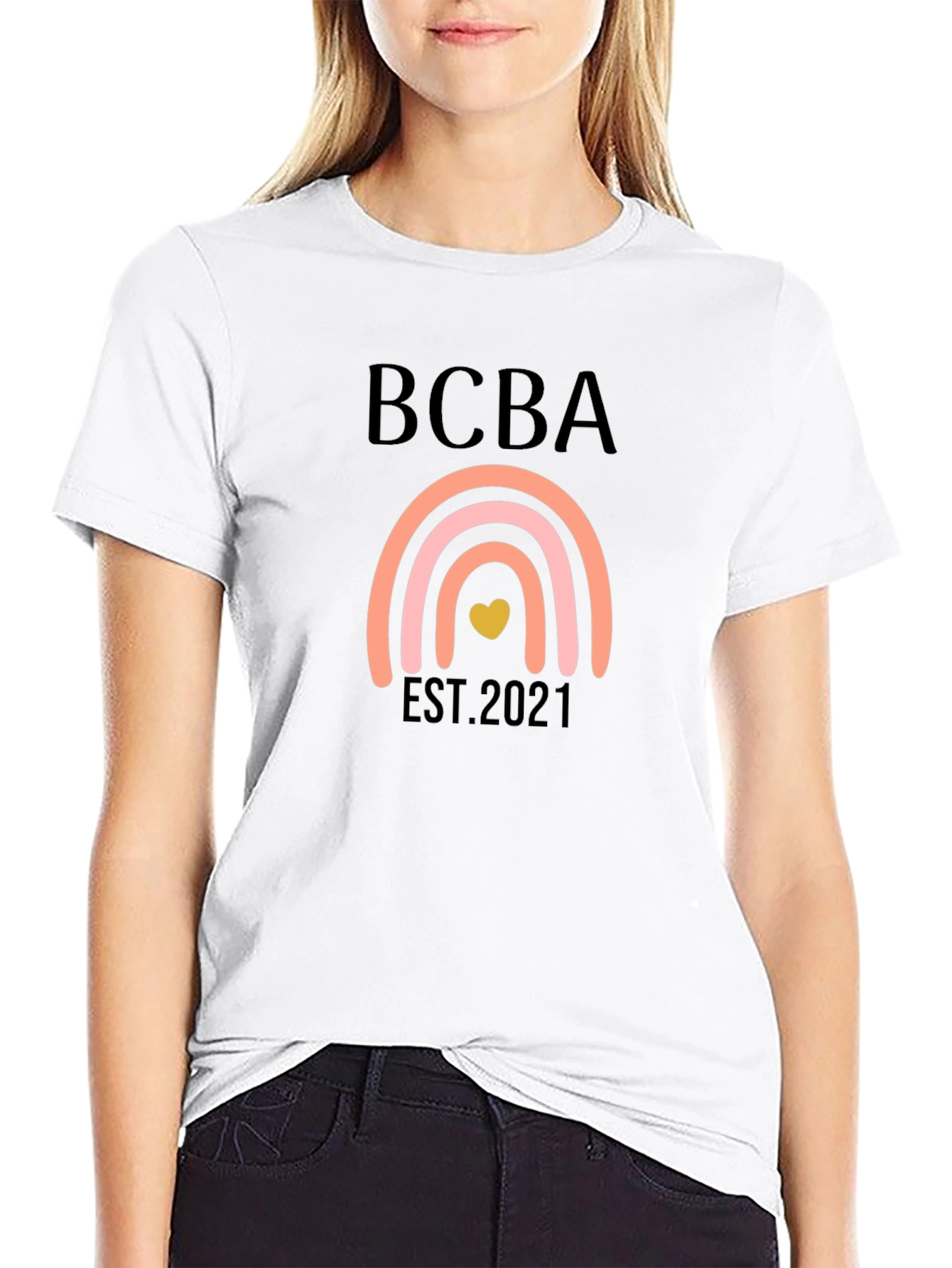 BCBA Est. 2021 Rainbow Heart T-Shirt