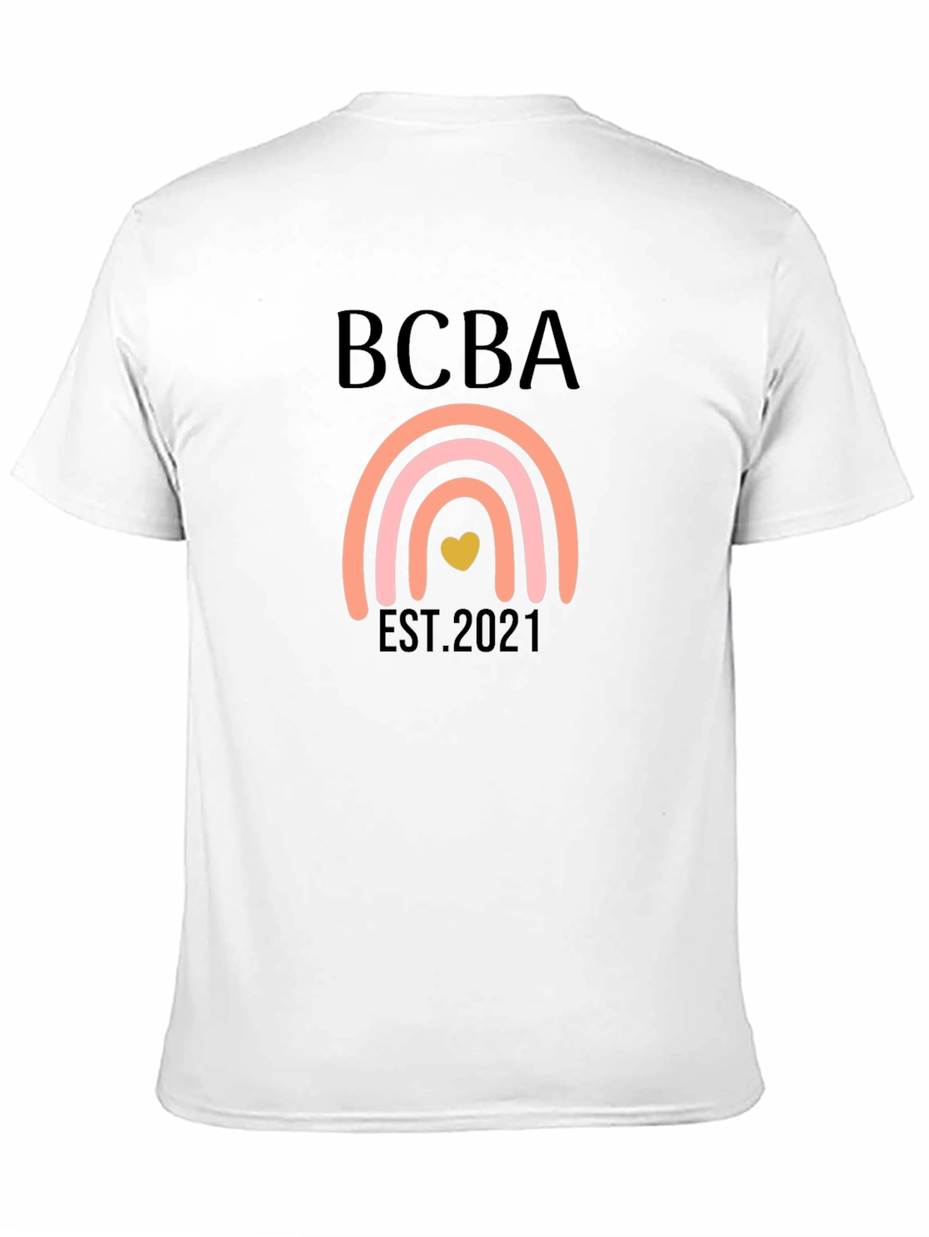 BCBA Est. 2021 Rainbow Heart T-Shirt
