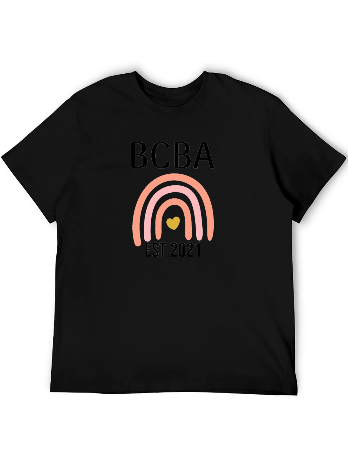 BCBA Est. 2021 Rainbow Heart T-Shirt