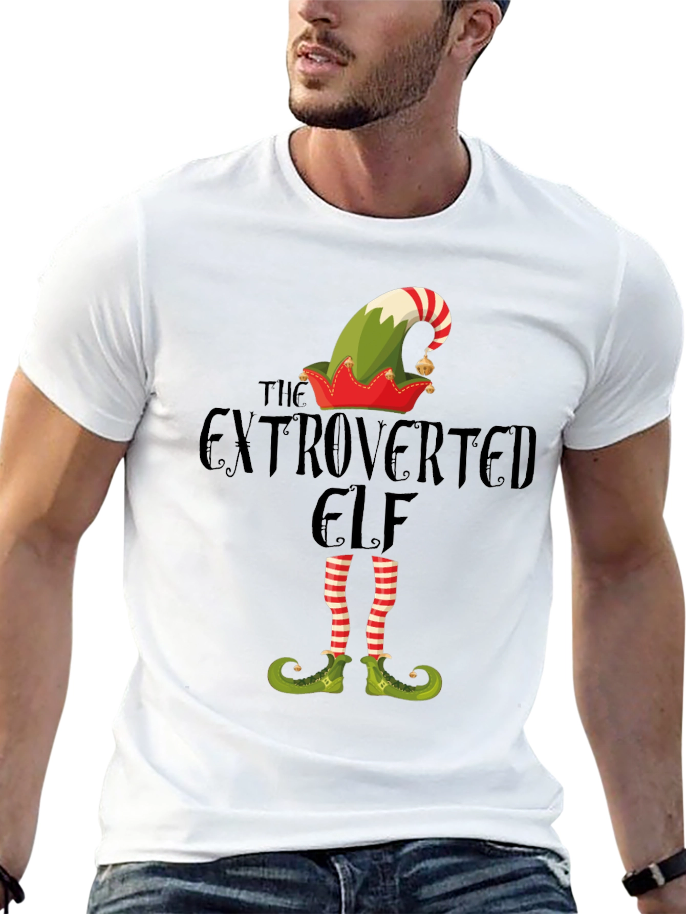The Extroverted Elf Holiday T-Shirt