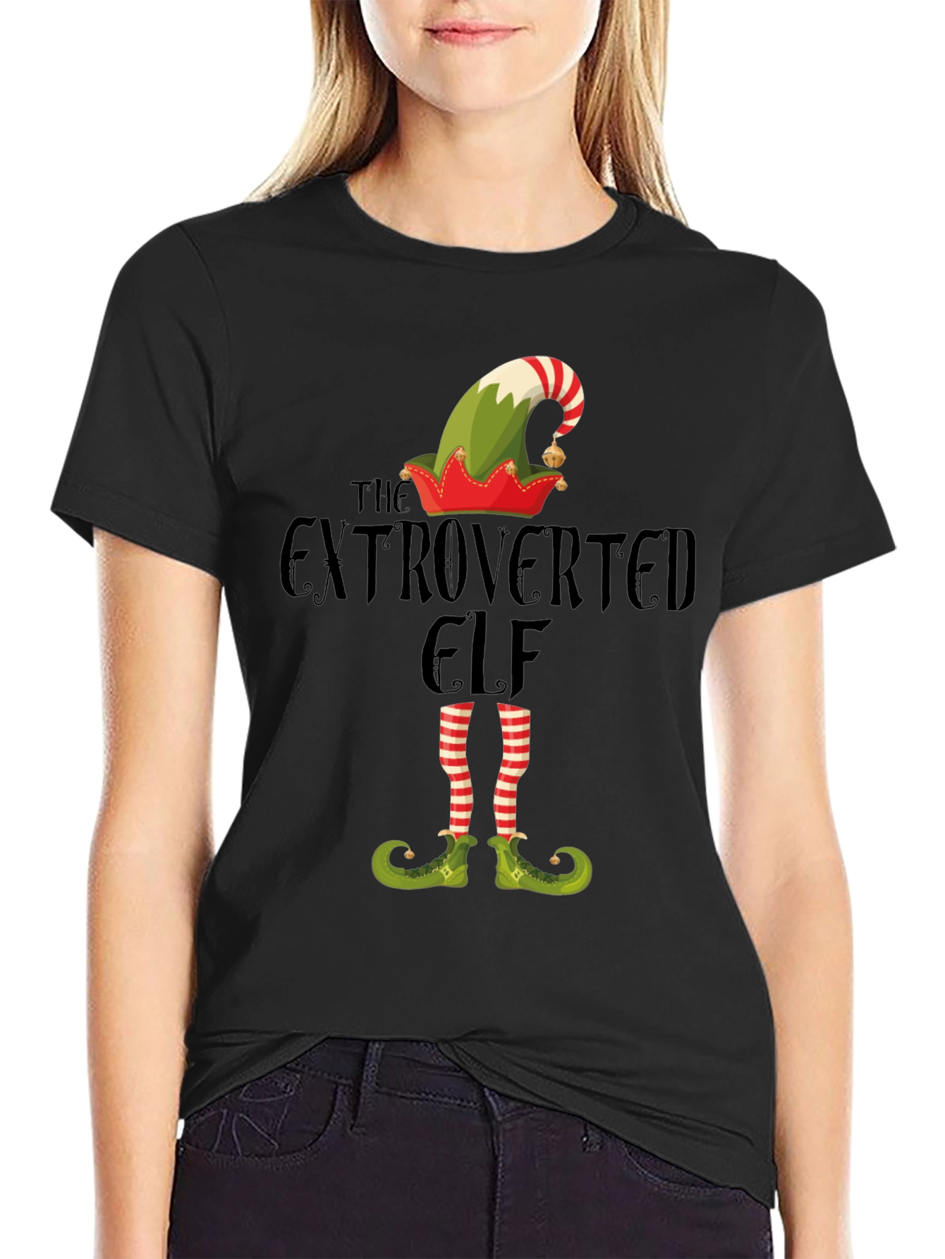 The Extroverted Elf Holiday T-Shirt