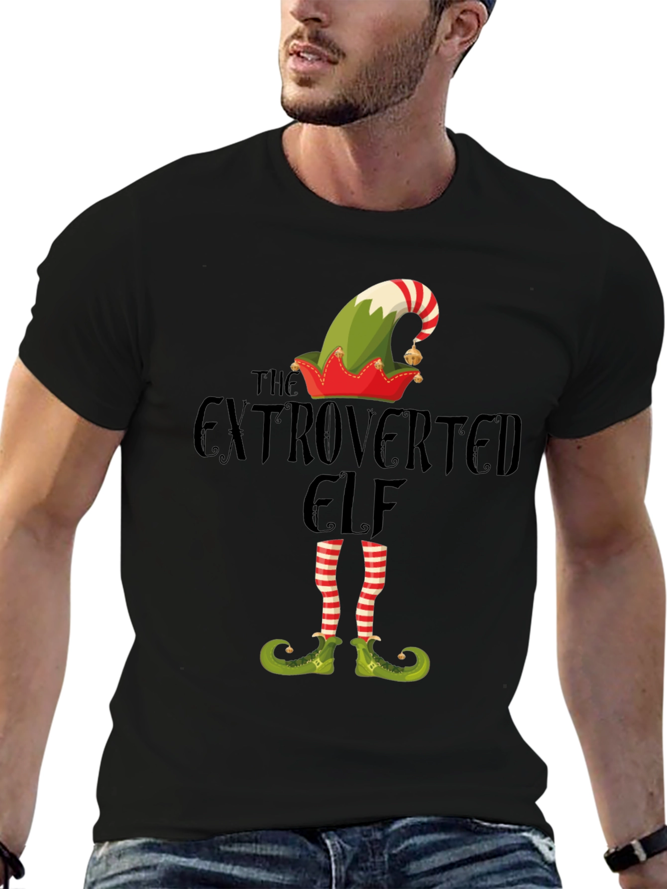 The Extroverted Elf Holiday T-Shirt