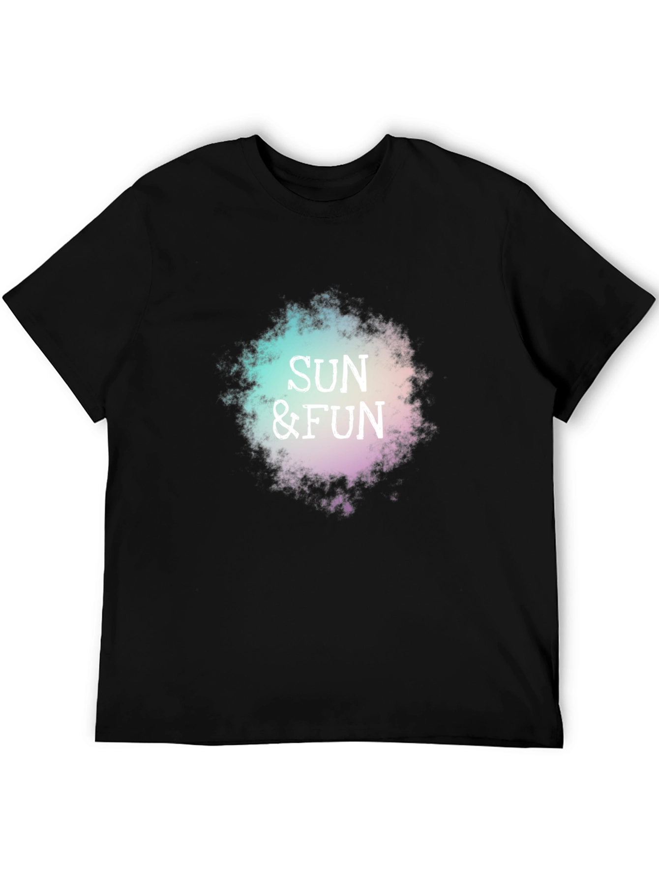 Sun & Fun Graphic T-Shirt - Casual Black Tee