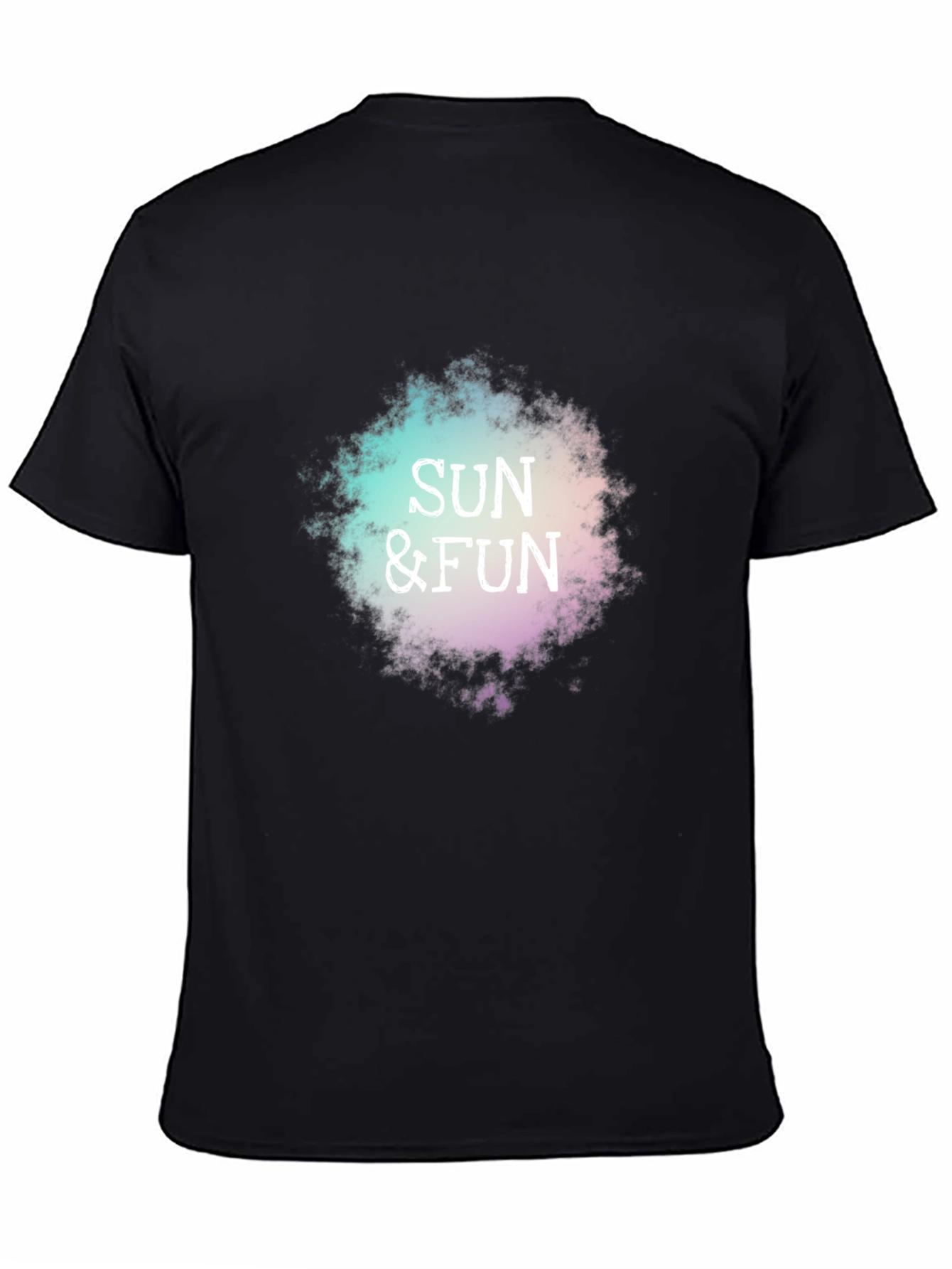 Sun & Fun Graphic T-Shirt - Casual Black Tee