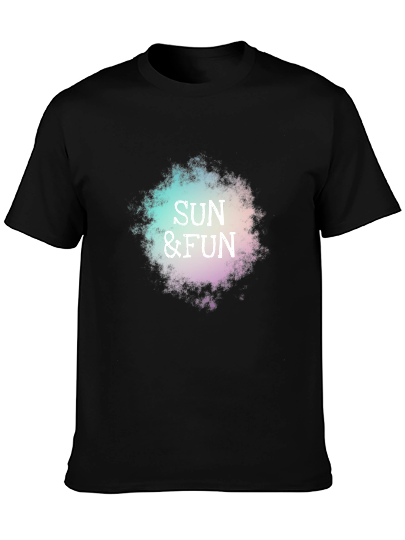 Sun & Fun Graphic T-Shirt - Casual Black Tee
