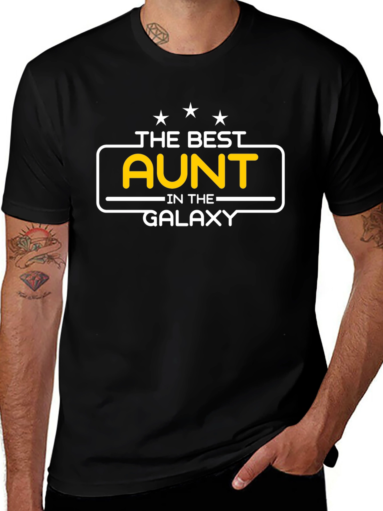 The Best Aunt in the Galaxy T-Shirt - Black