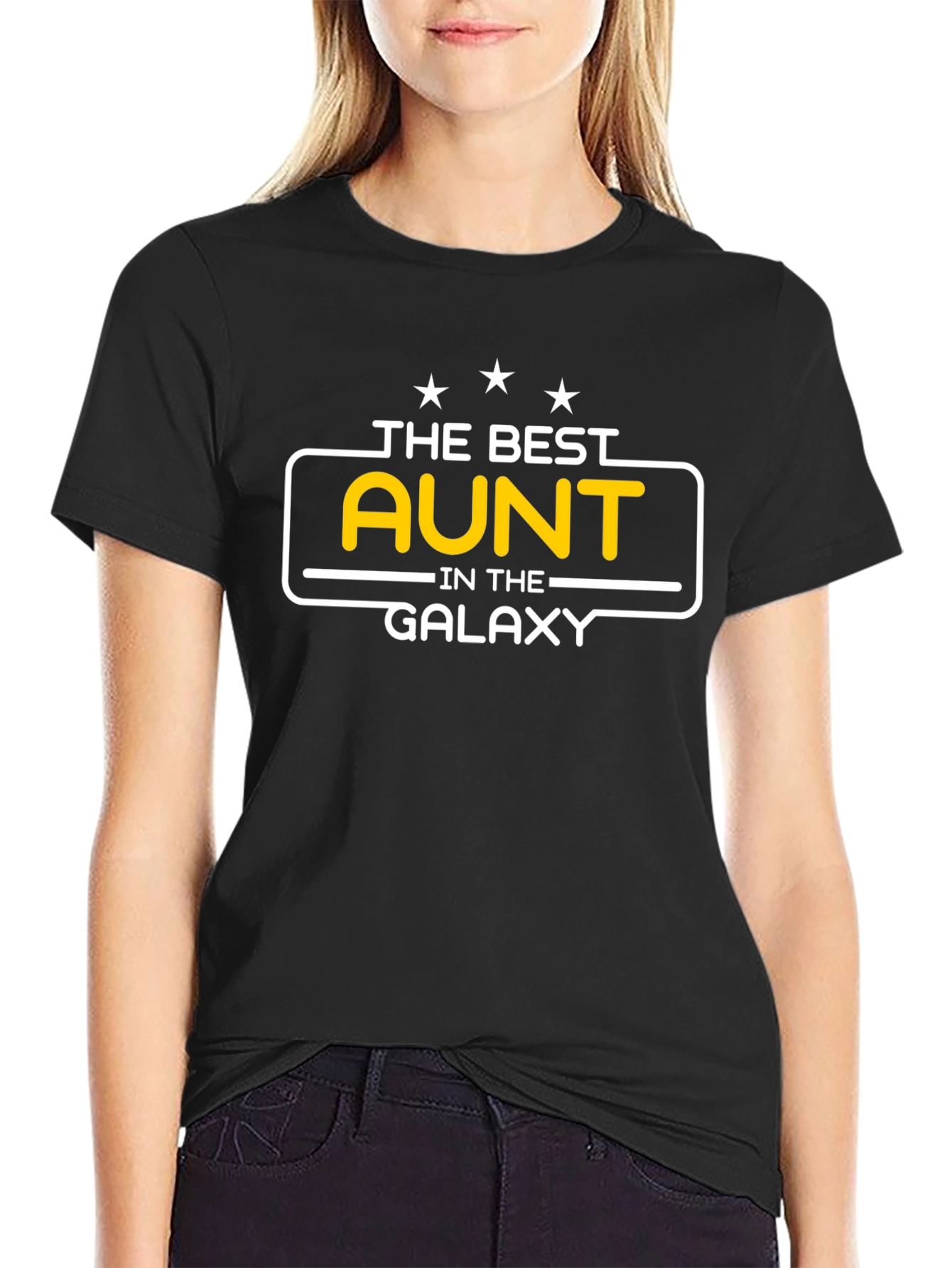 The Best Aunt in the Galaxy T-Shirt - Black