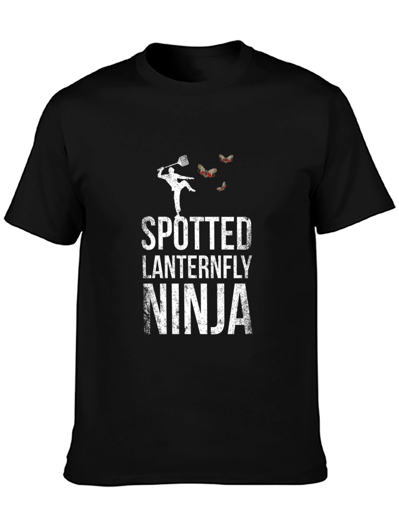 Spotted Lanternfly Ninja T-Shirt Insect Humor Tee