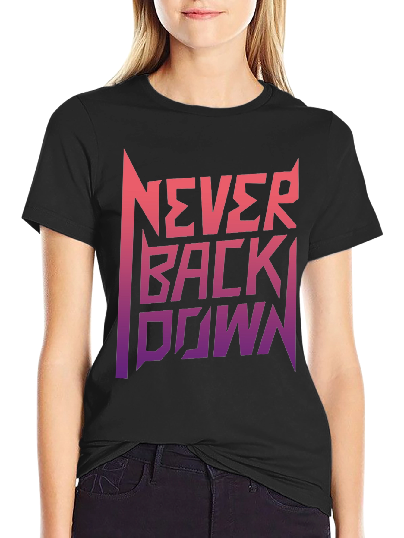 Never Back Down Graphic Tee