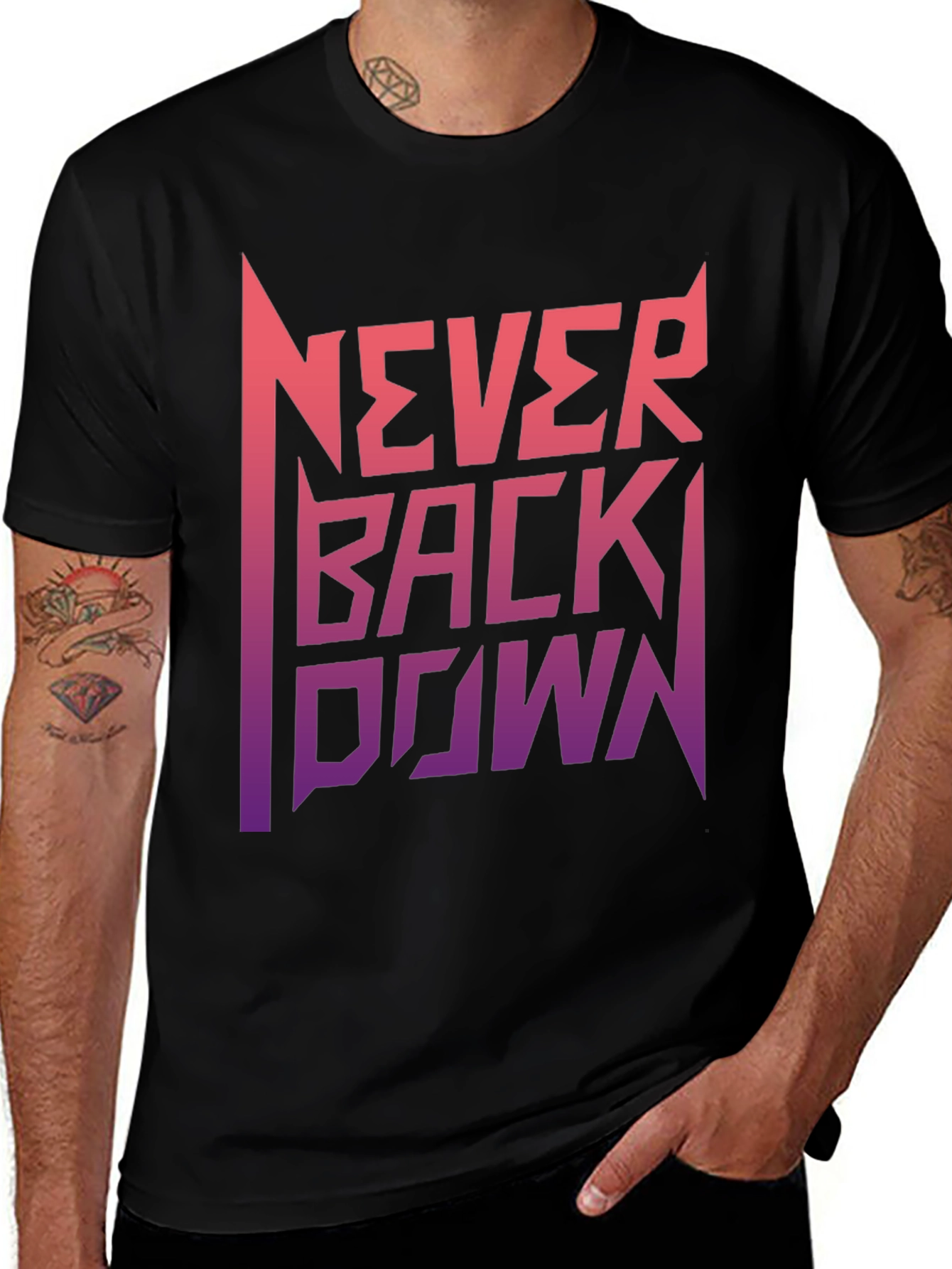 Never Back Down Graphic Tee