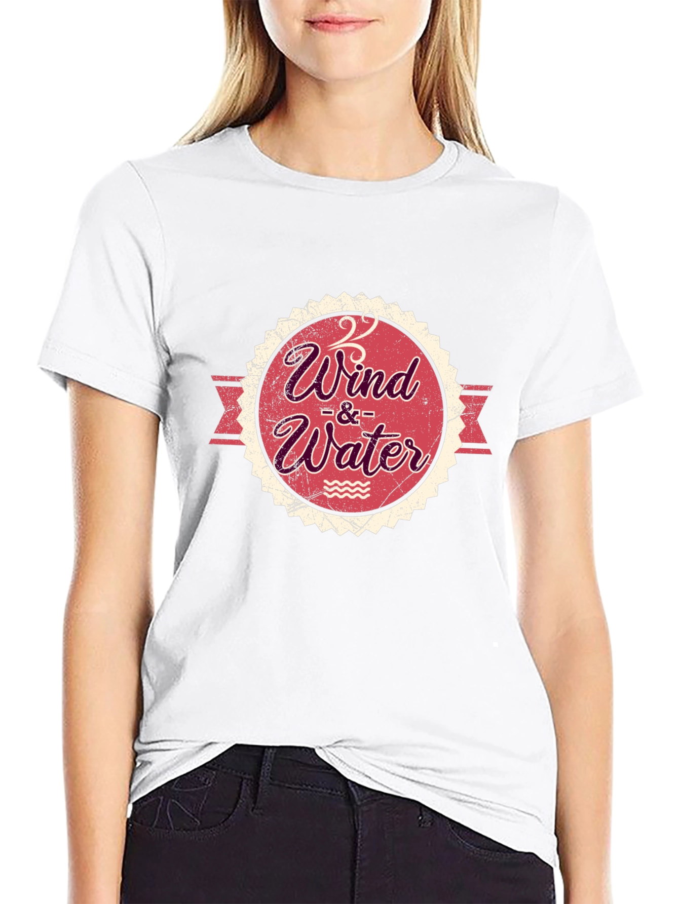 Wind & Water Graphic T-Shirt - Black