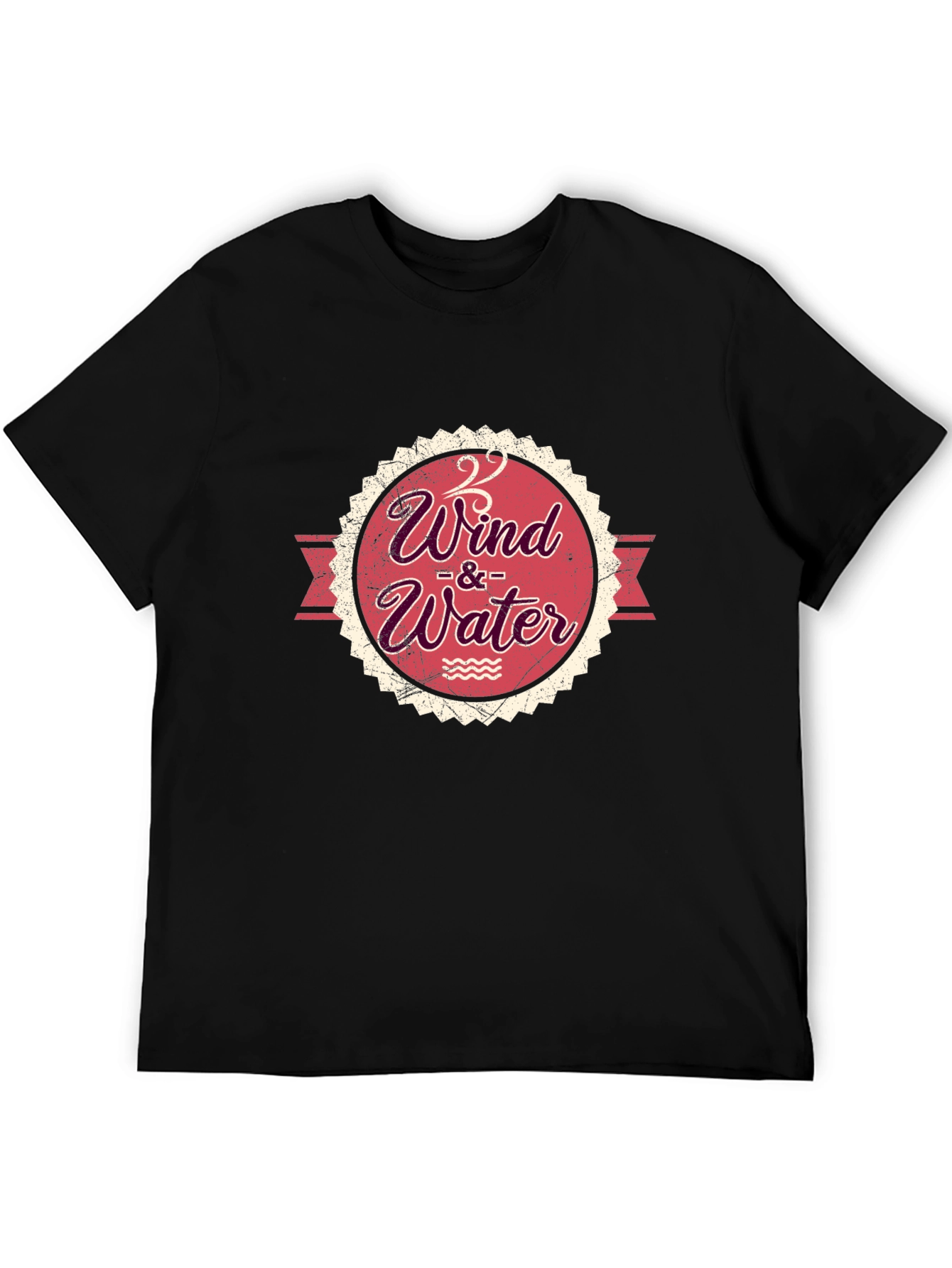 Wind & Water Graphic T-Shirt - Black