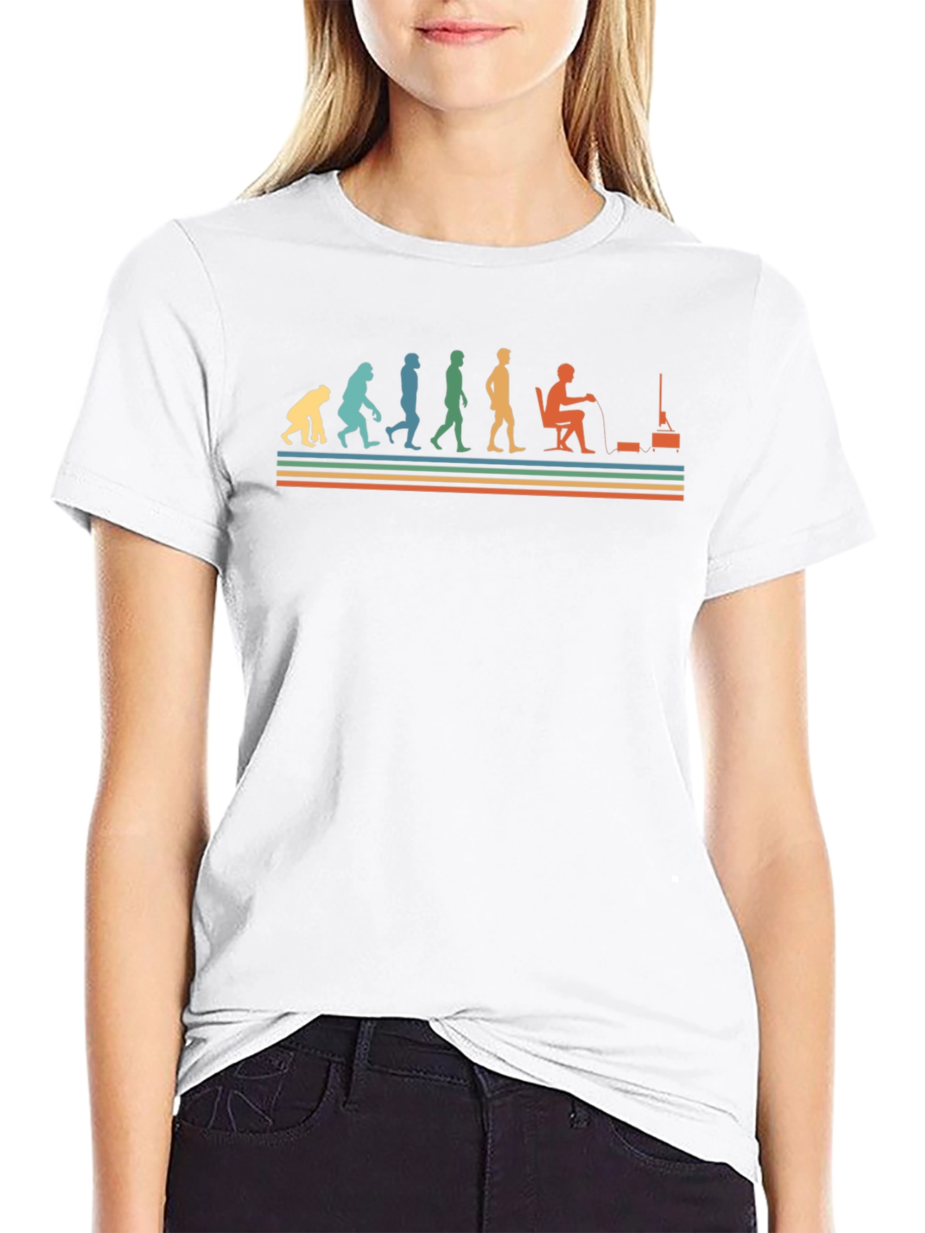Gamer Evolution Graphic Tee - Black