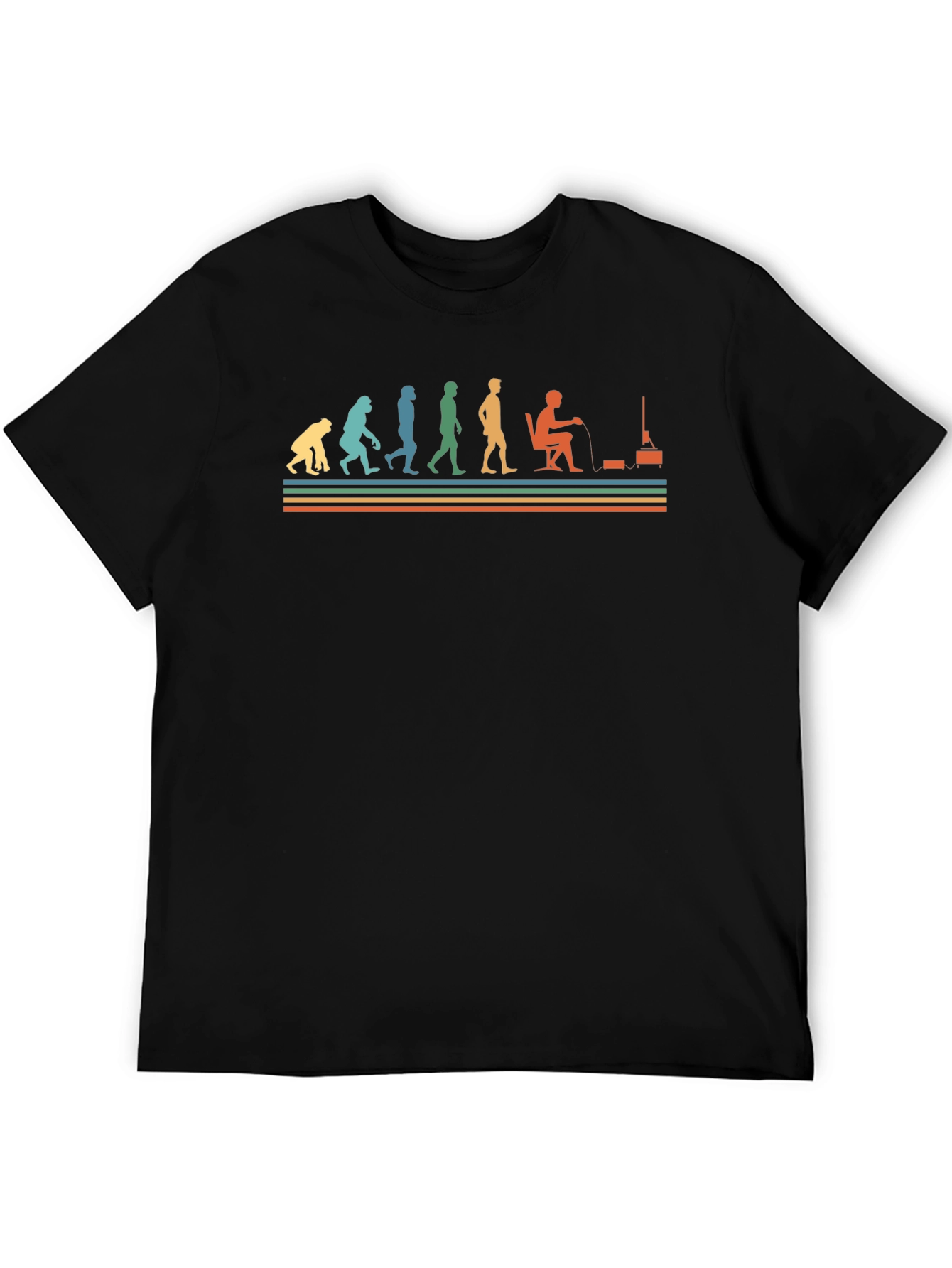 Gamer Evolution Graphic Tee - Black