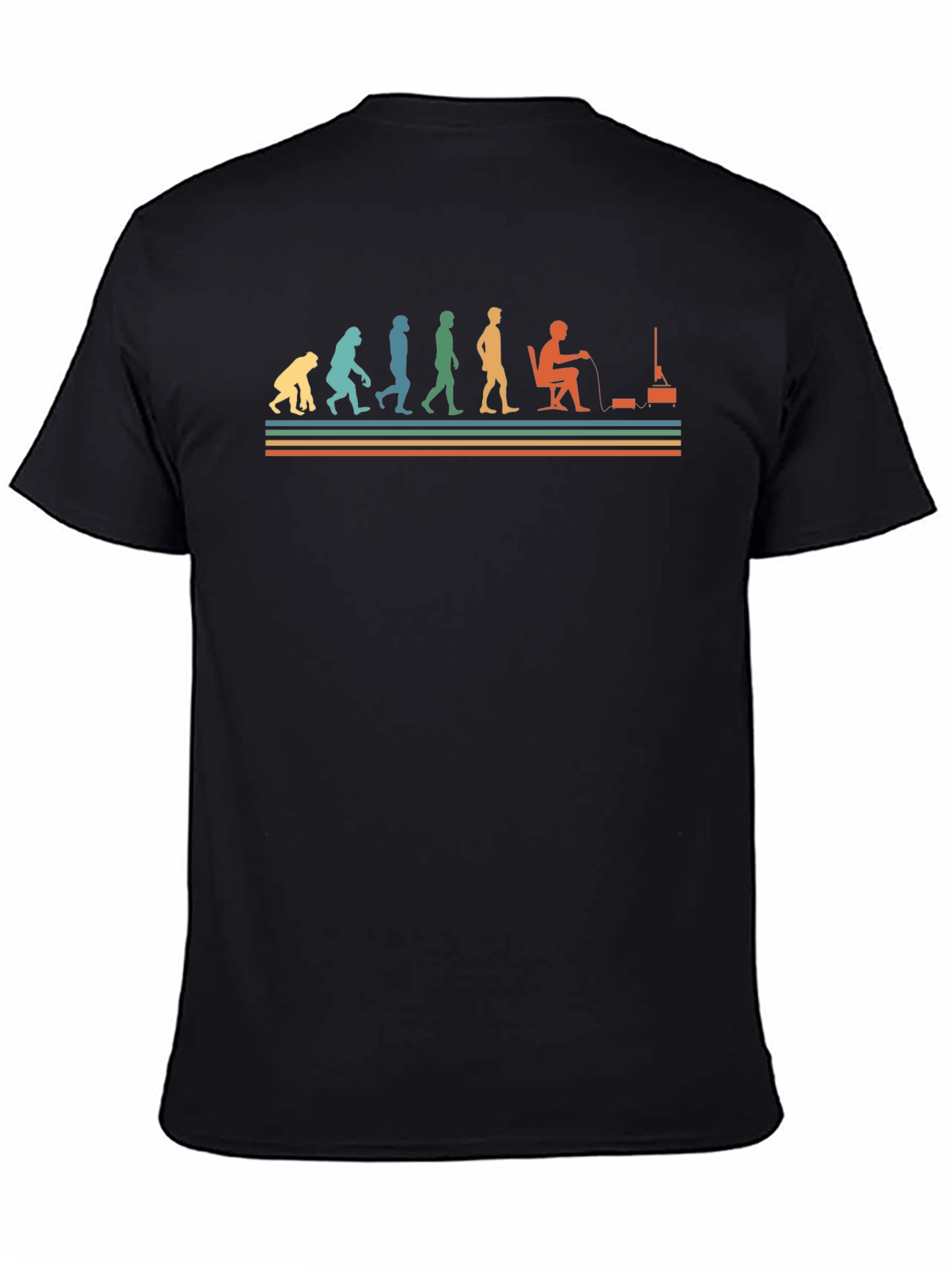 Gamer Evolution Graphic Tee - Black