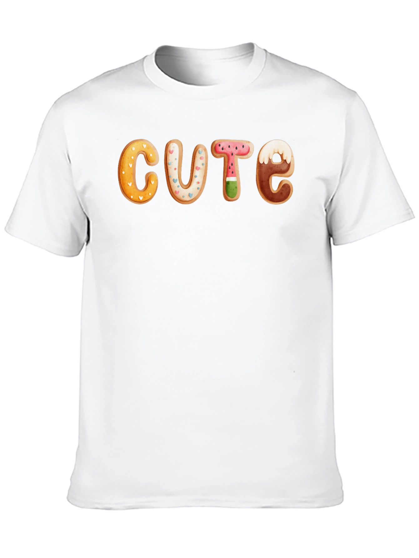 Cute Cookie Letter T-Shirt - Unique Design