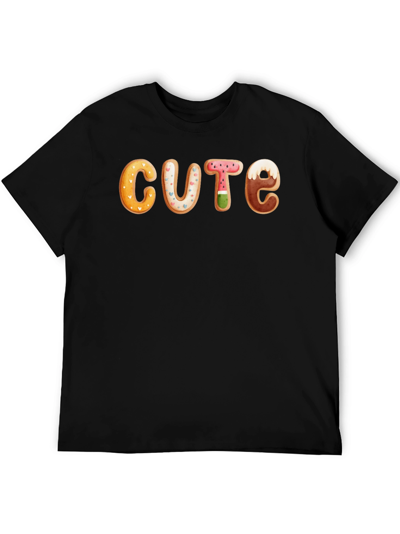 Cute Cookie Letter T-Shirt - Unique Design