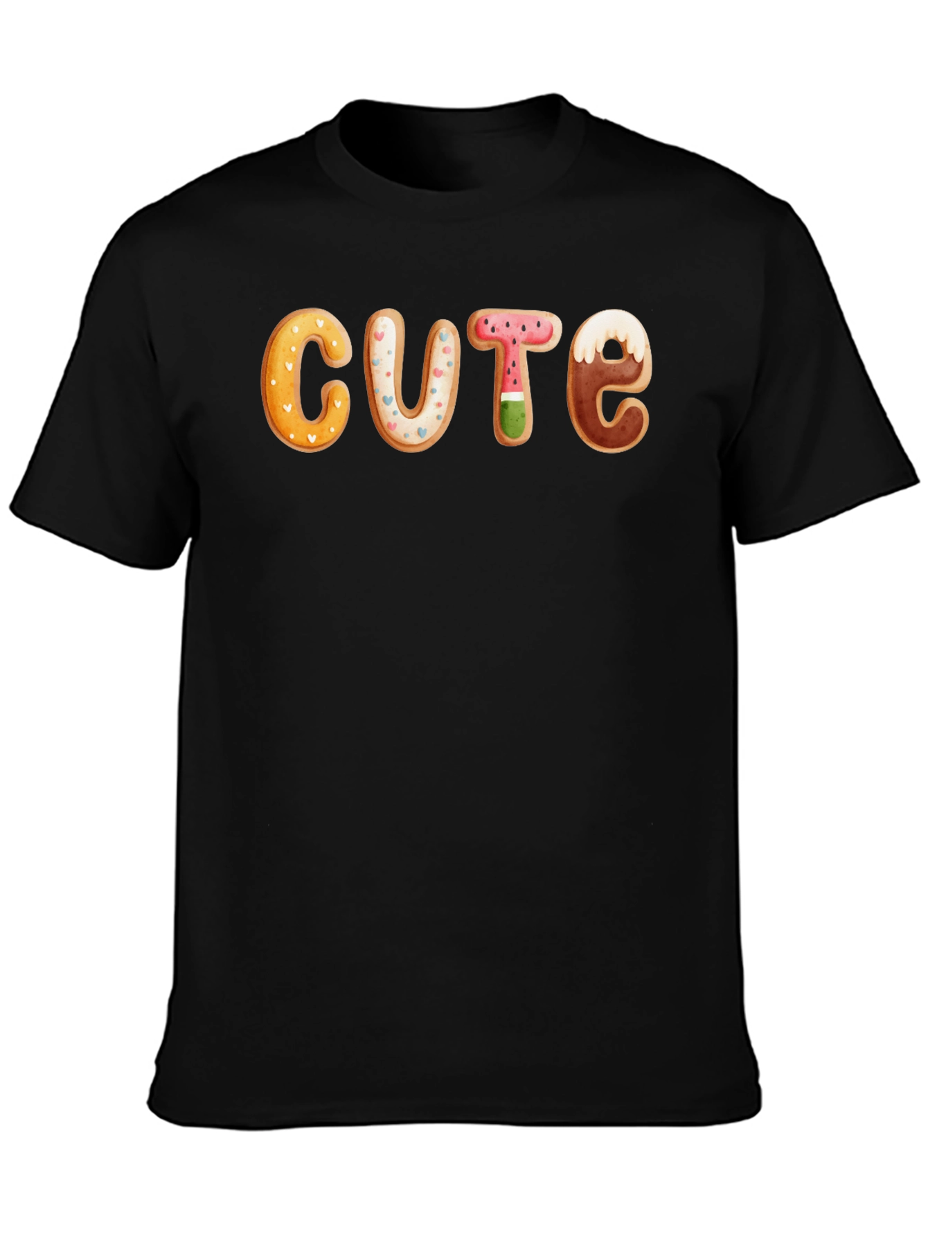 Cute Cookie Letter T-Shirt - Unique Design