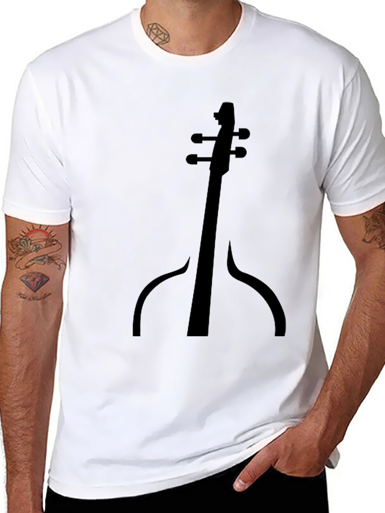 Bass Guitar Graphic Tee - Cool Musician T-Shirt