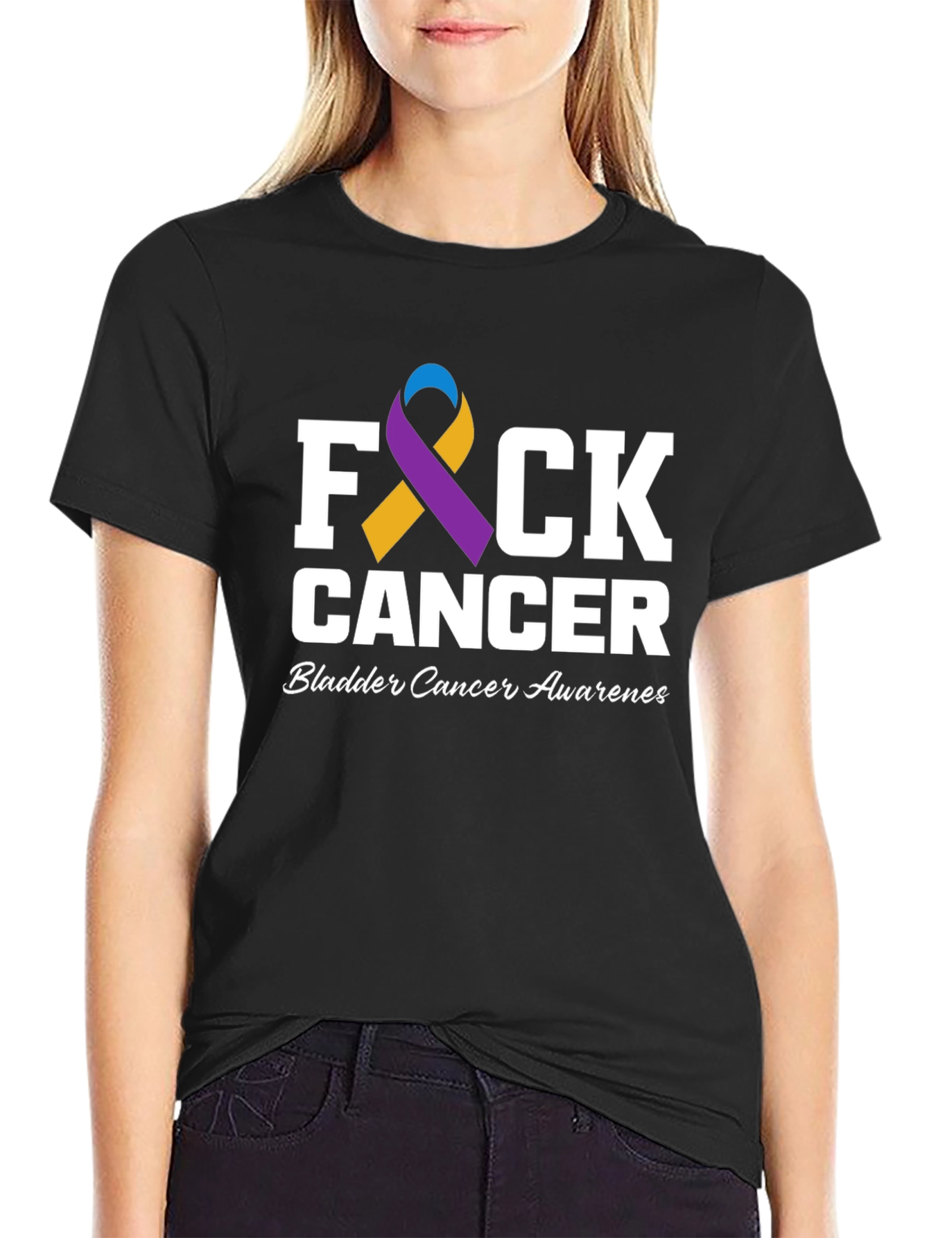 F Cancer Bladder Cancer Awareness T-Shirt