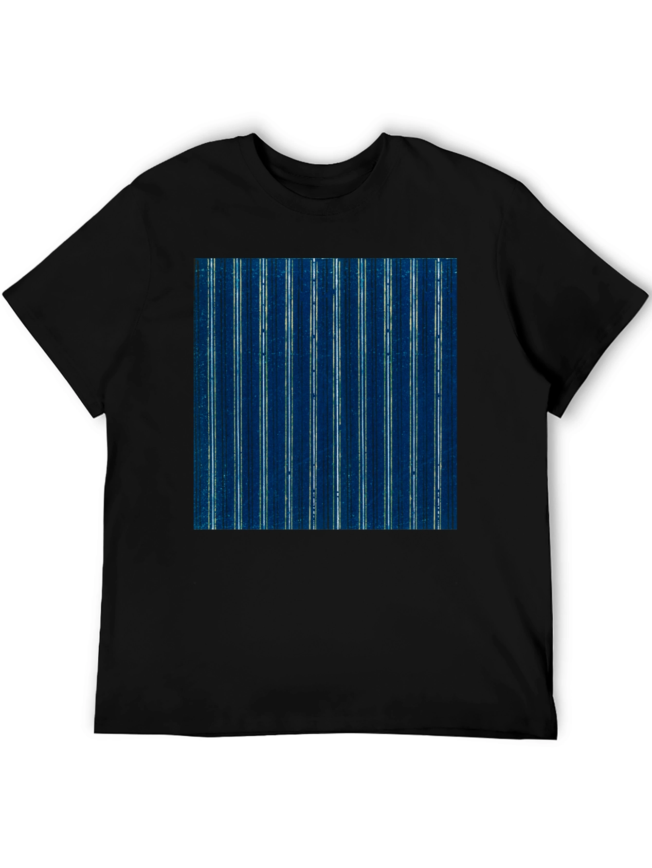 Stylish Striped T-Shirt - Indigo Blue Pattern