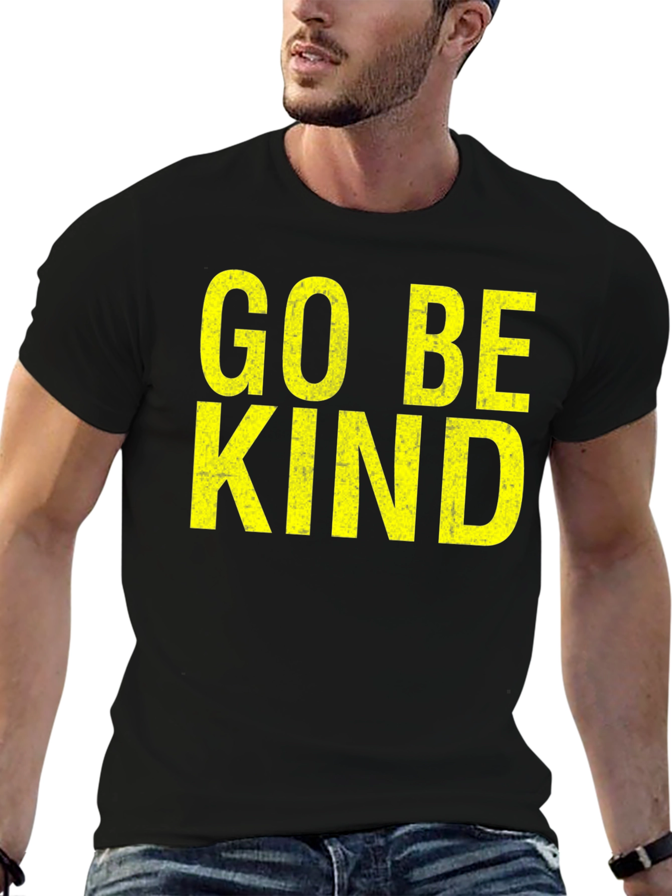 Go Be Kind Black Graphic Tee