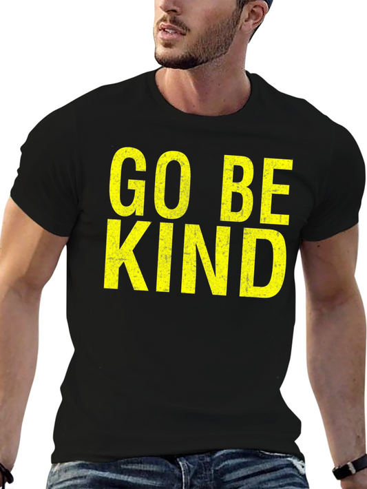 Go Be Kind Black Graphic Tee