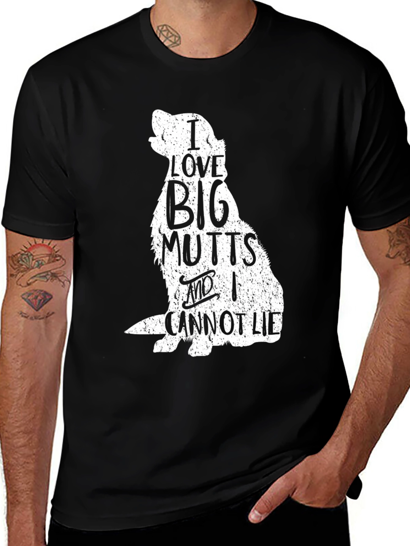 I Love Big Mutts T-Shirt Funny Dog Lover Tee