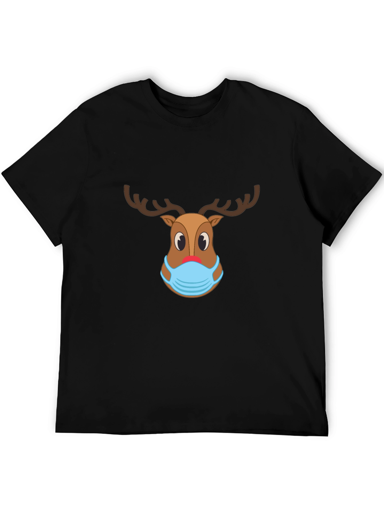 Festive Reindeer Mask T-Shirt