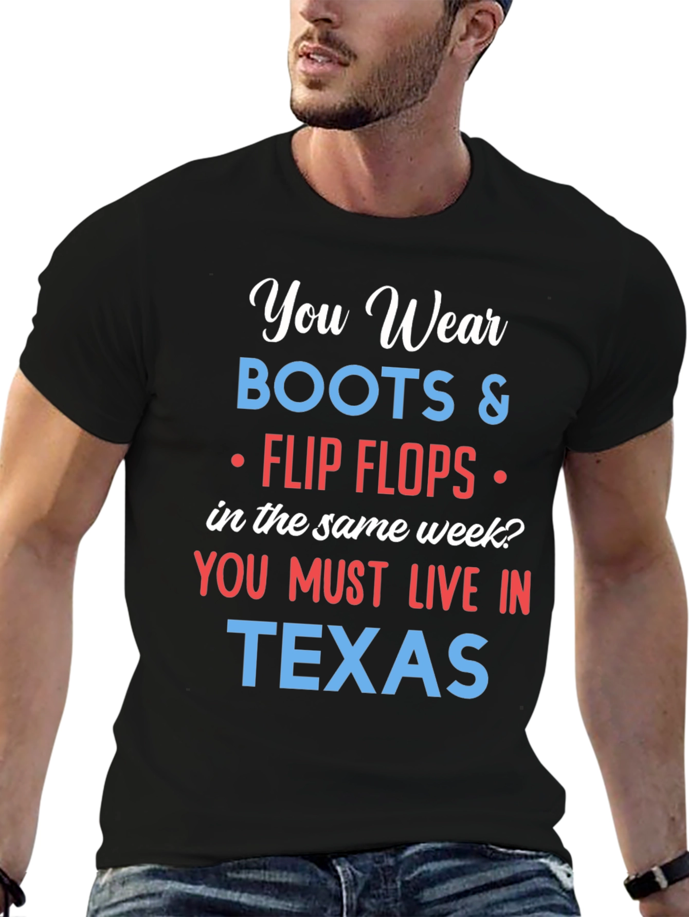 Texas Boots & Flip Flops T-Shirt