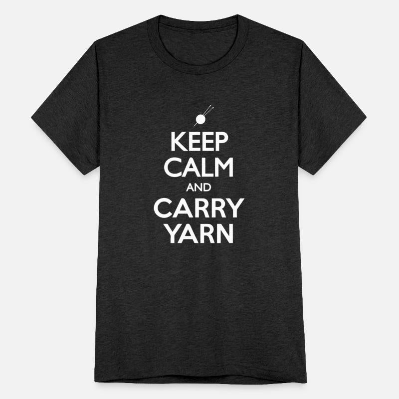 Keep Calm and Carry Yarn Knitting