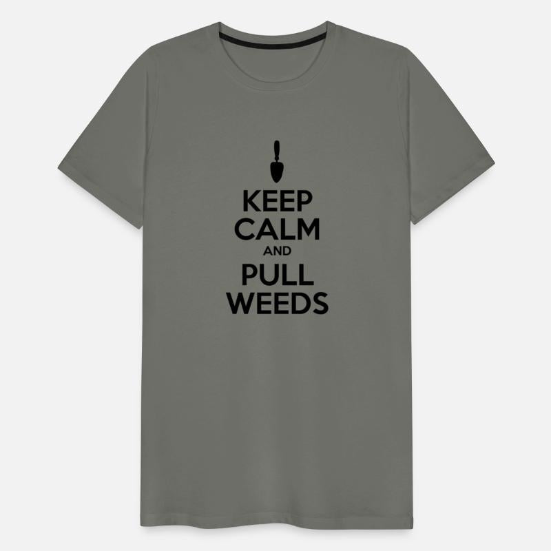 Keep Calm And Pull Weeds With Trowel Icon
