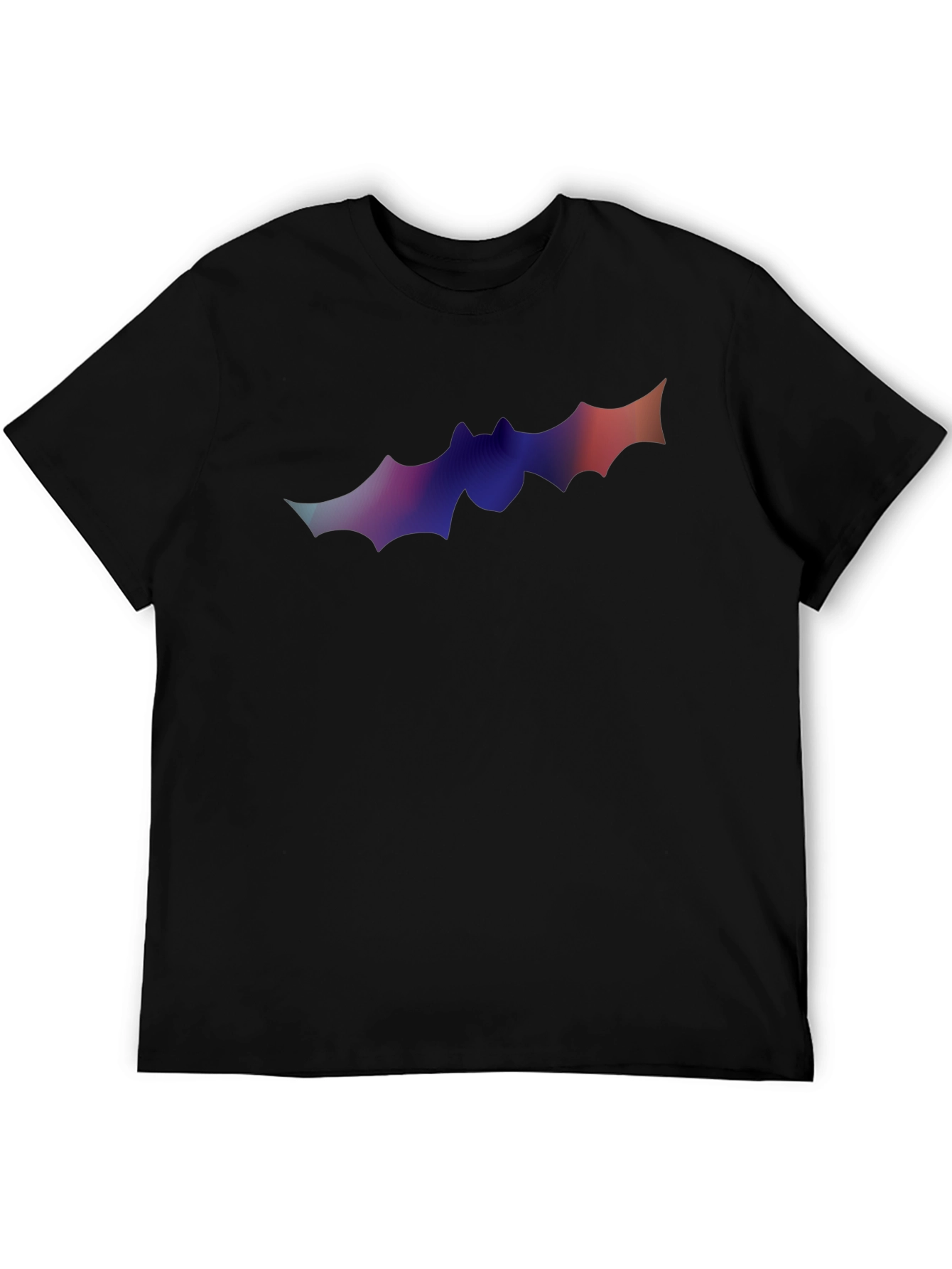 Gradient Bat Graphic T-Shirt - Halloween Ready!
