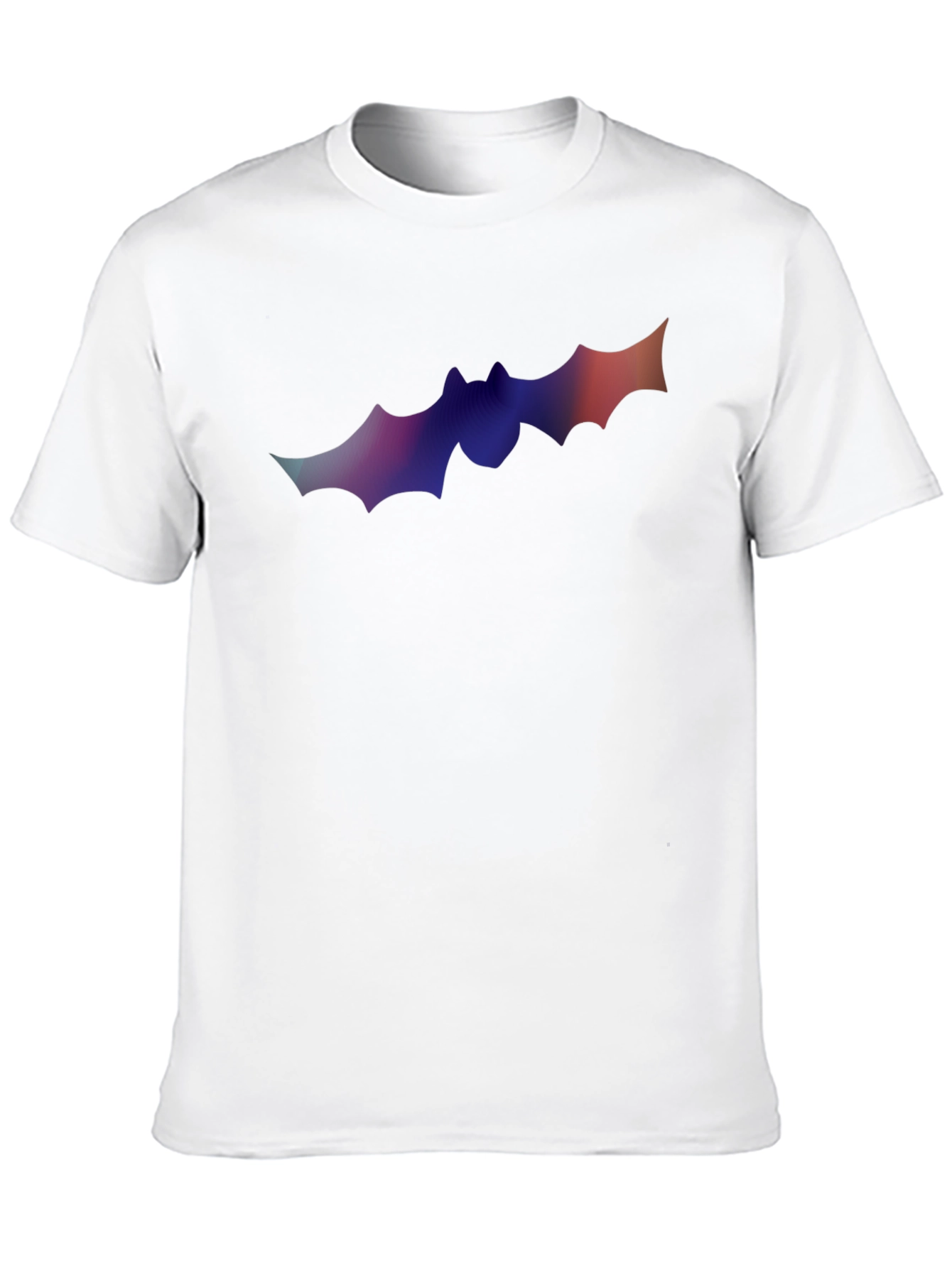Gradient Bat Graphic T-Shirt - Halloween Ready!