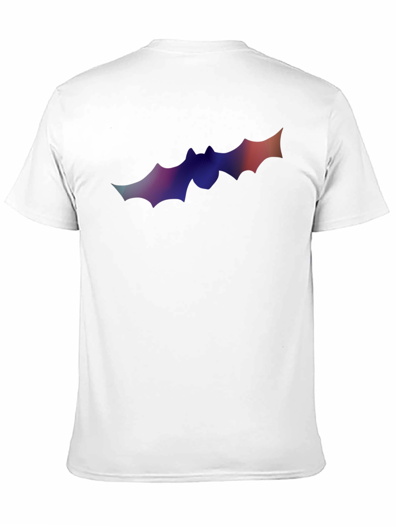 Gradient Bat Graphic T-Shirt - Halloween Ready!