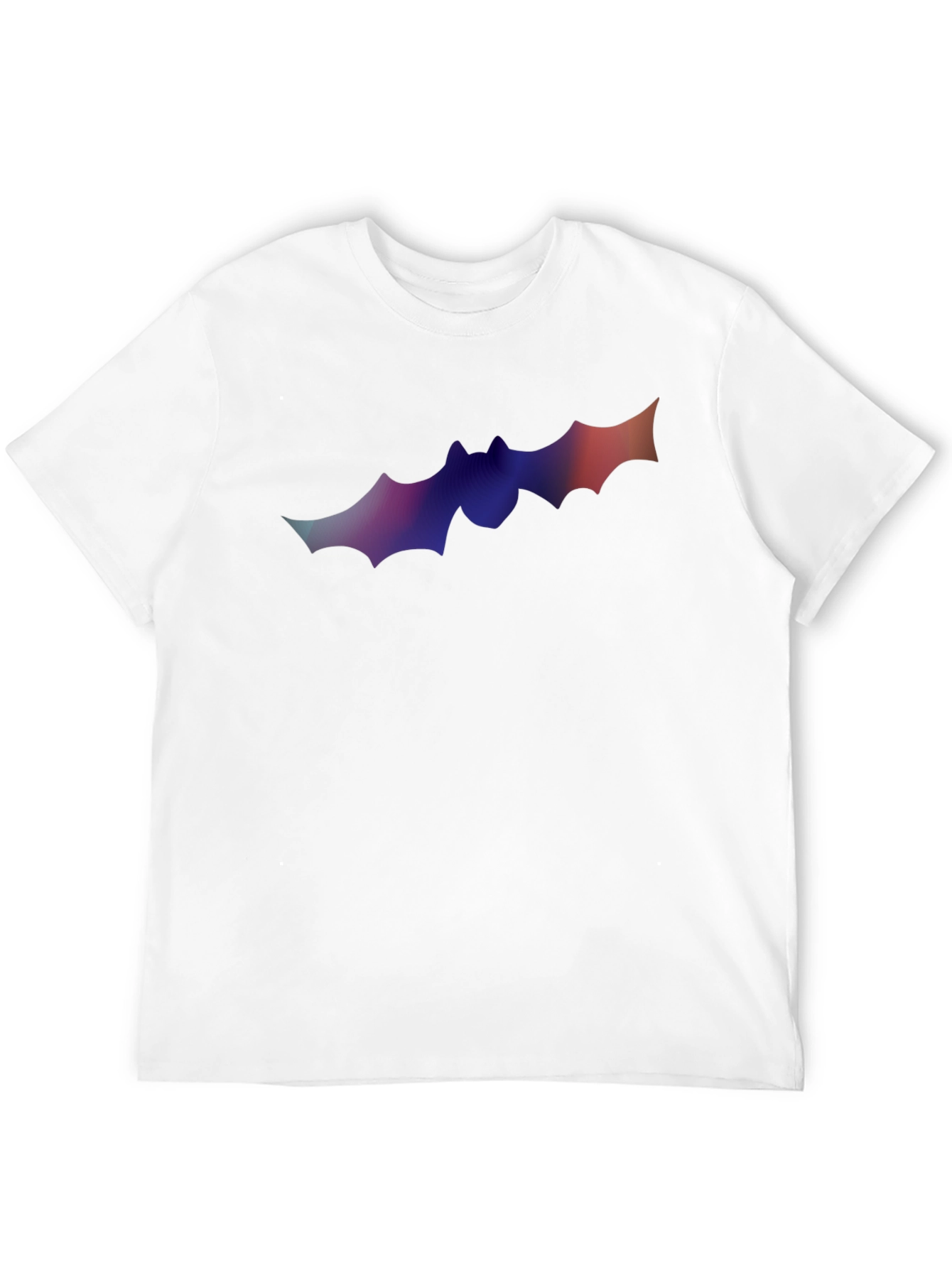 Gradient Bat Graphic T-Shirt - Halloween Ready!