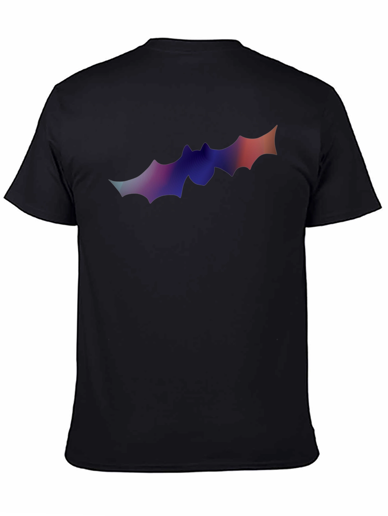 Gradient Bat Graphic T-Shirt - Halloween Ready!