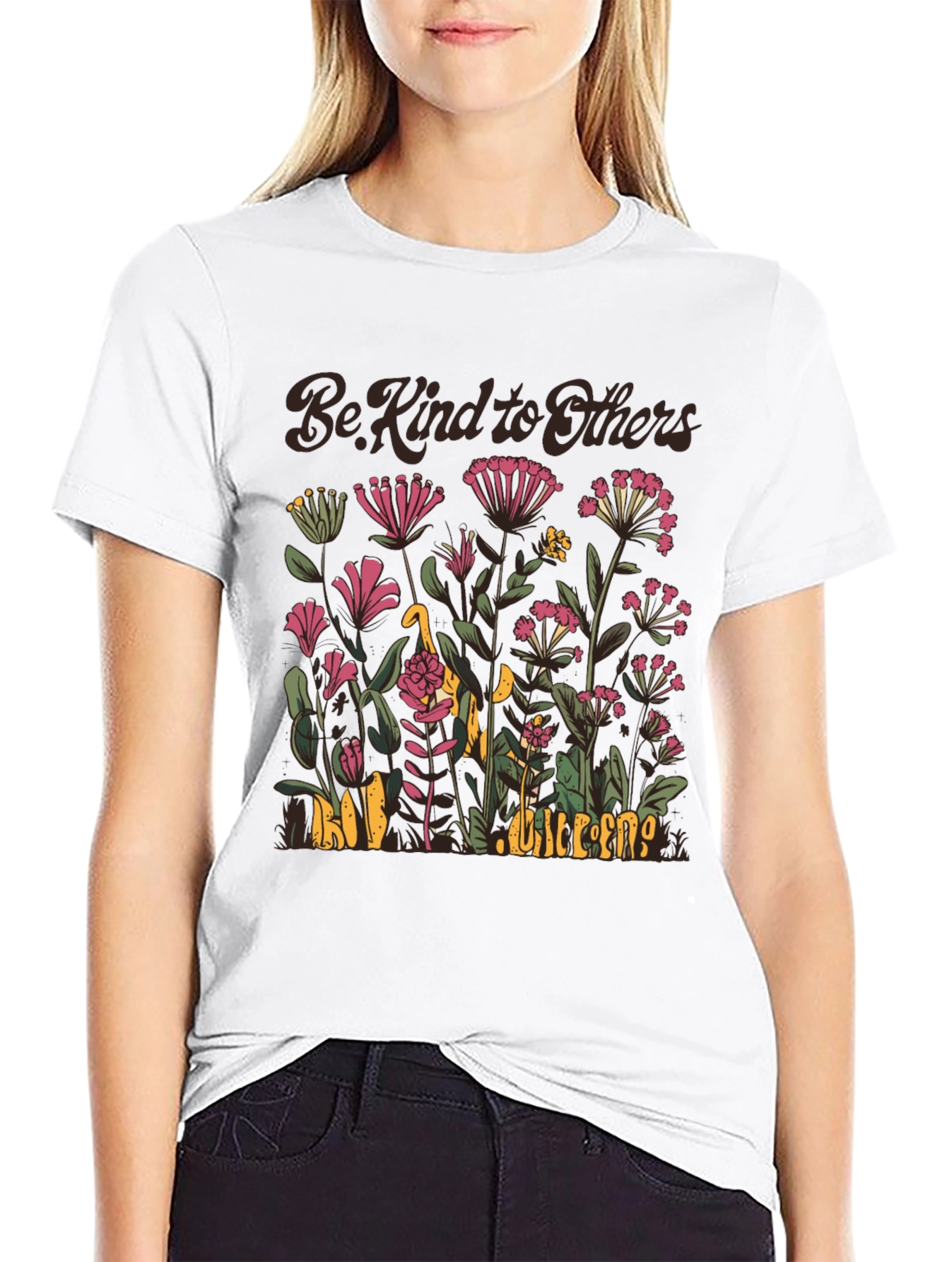 Be Kind to Others Floral Graphic T-Shirt